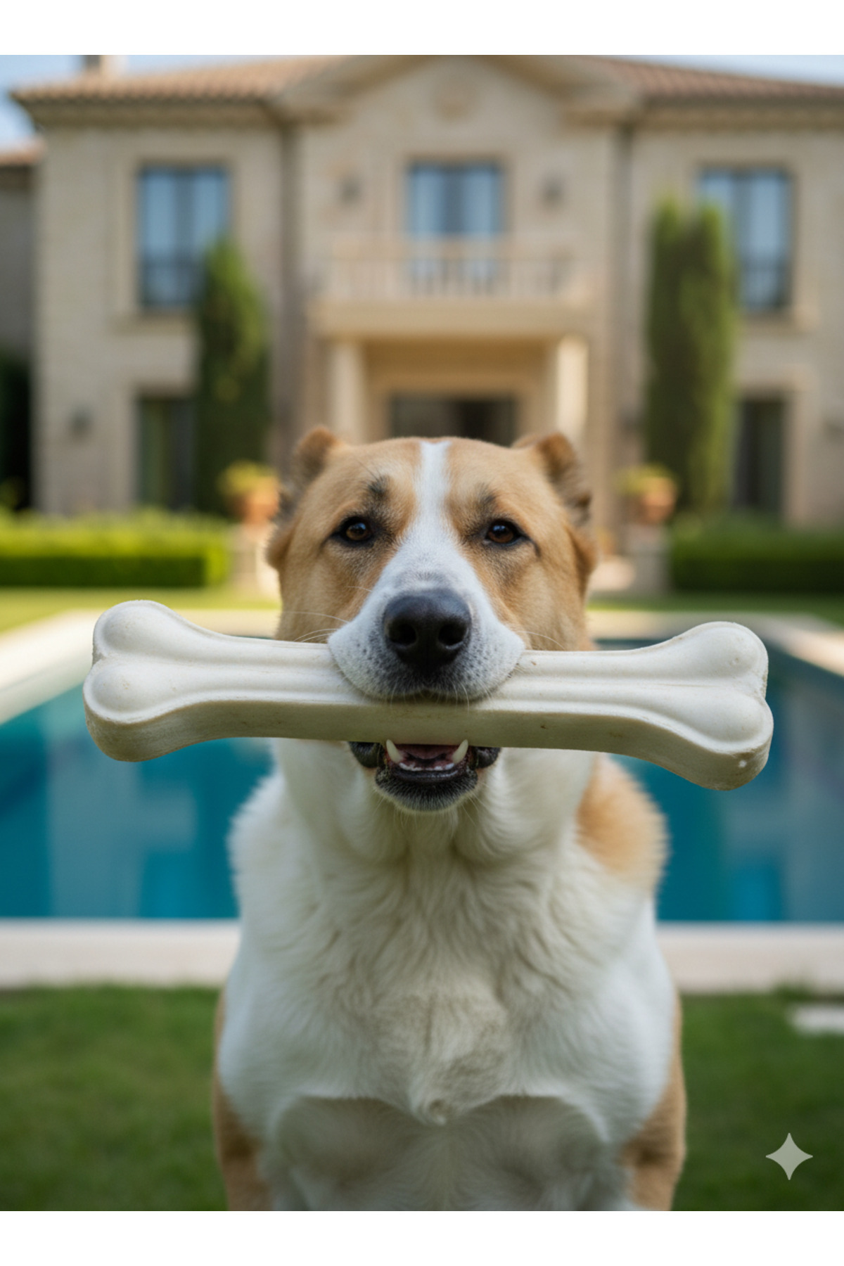 Tasma Market 30 cm 330 gr Doğal Pres Sığır Derisi Köpek Kemiği – Büyük Irklar İçin Köpek Ödülü