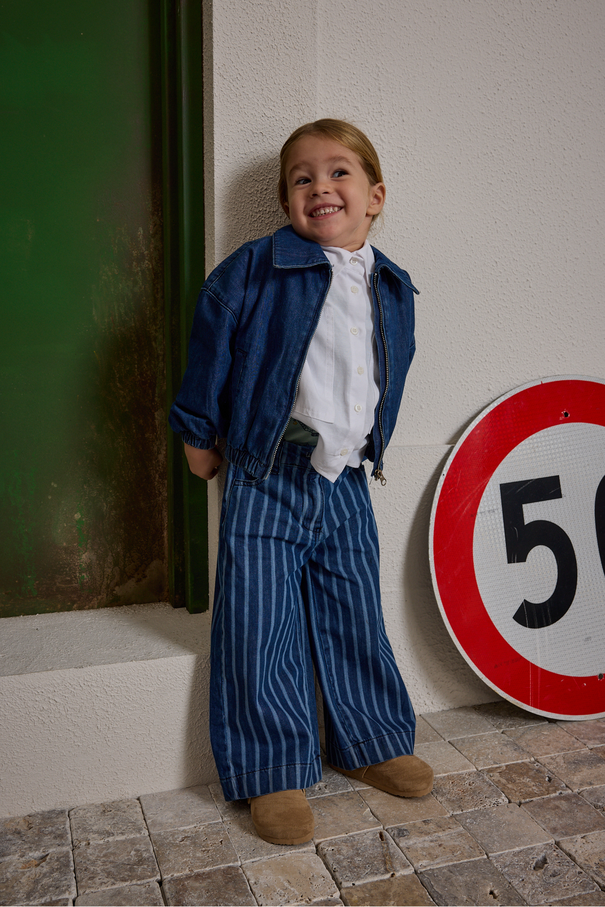 Fahhar Kids Denim Bomb Ceket Koyu Mavi fotoğrafı 5 (önizleme)