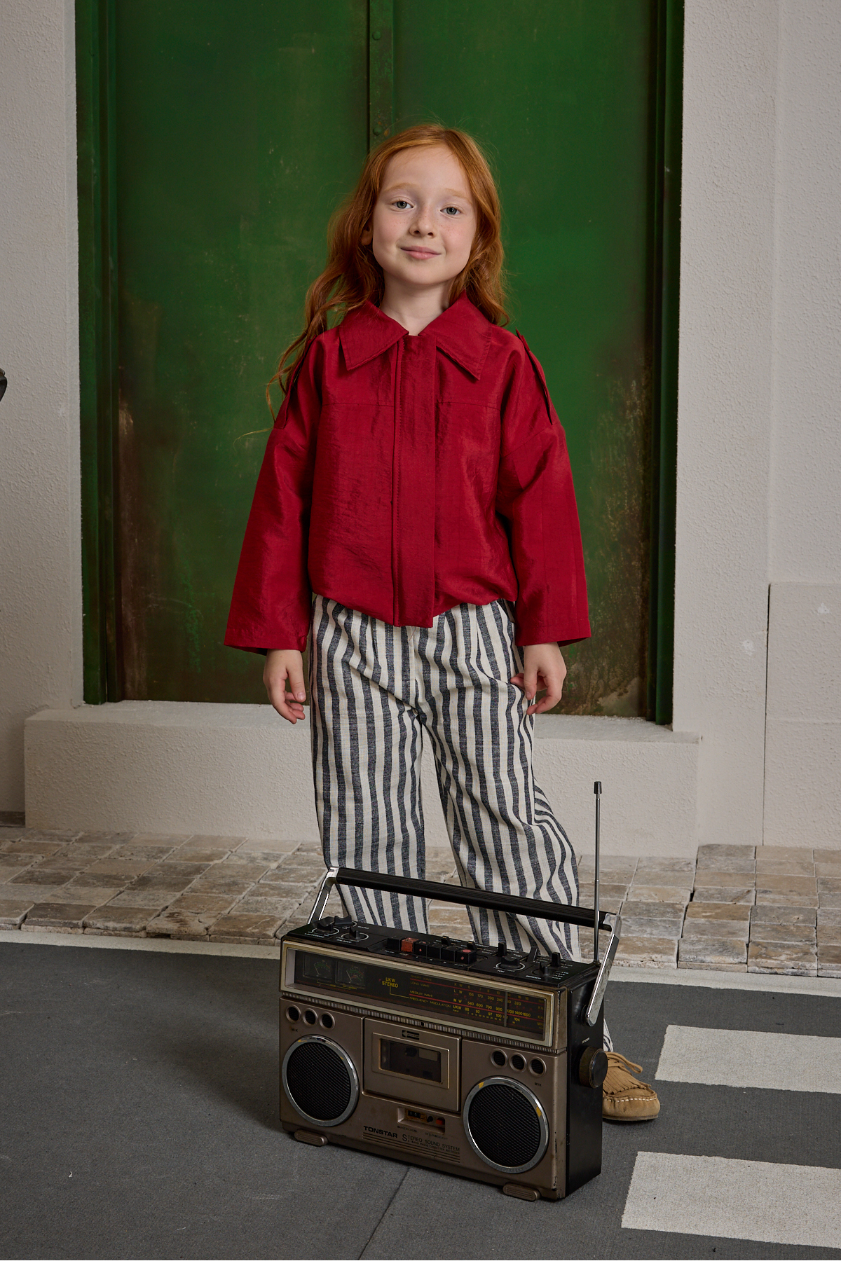 Fahhar Kids Apoletli Bomb Ceket Kırmızı fotoğrafı 5 (önizleme)