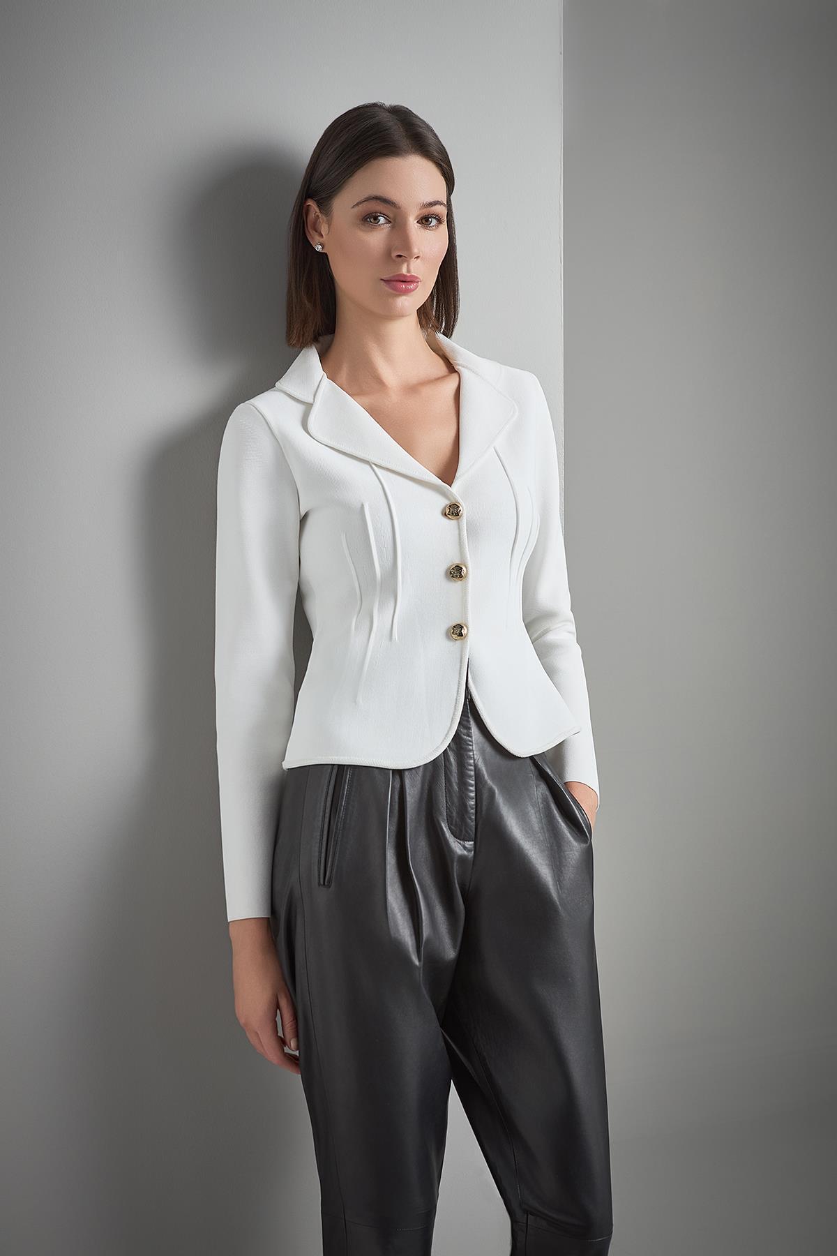 Join Us  Gold Düğmeli Triko Ceket - Görsel 2