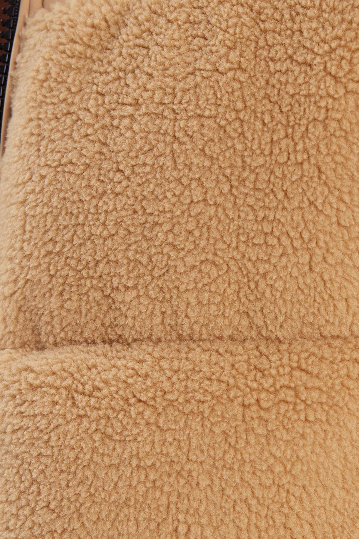 Tudors  Erkek Regular Fit Klasik Kesim Kürk Detaylı Dik Yaka Çift Cepli Sıcak Tutan Taş Yelek - Görsel 6