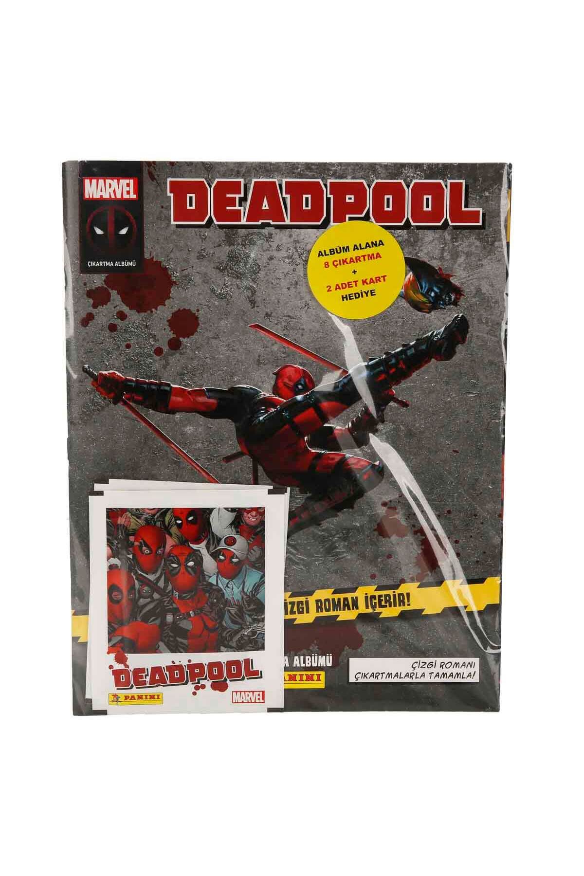 hediyecik Panini Marvel Deadpool Sticker Çıkartma Koleksiyonu Albümü ( 8 Sticker +2 Kart) fotoğrafı 5 (önizleme)