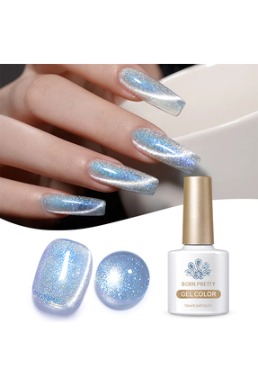 Born Pretty Glacier Shimmer Cat Magnetic Gel /Buzul Işıltısı Kedi Gözü Kalıcı...