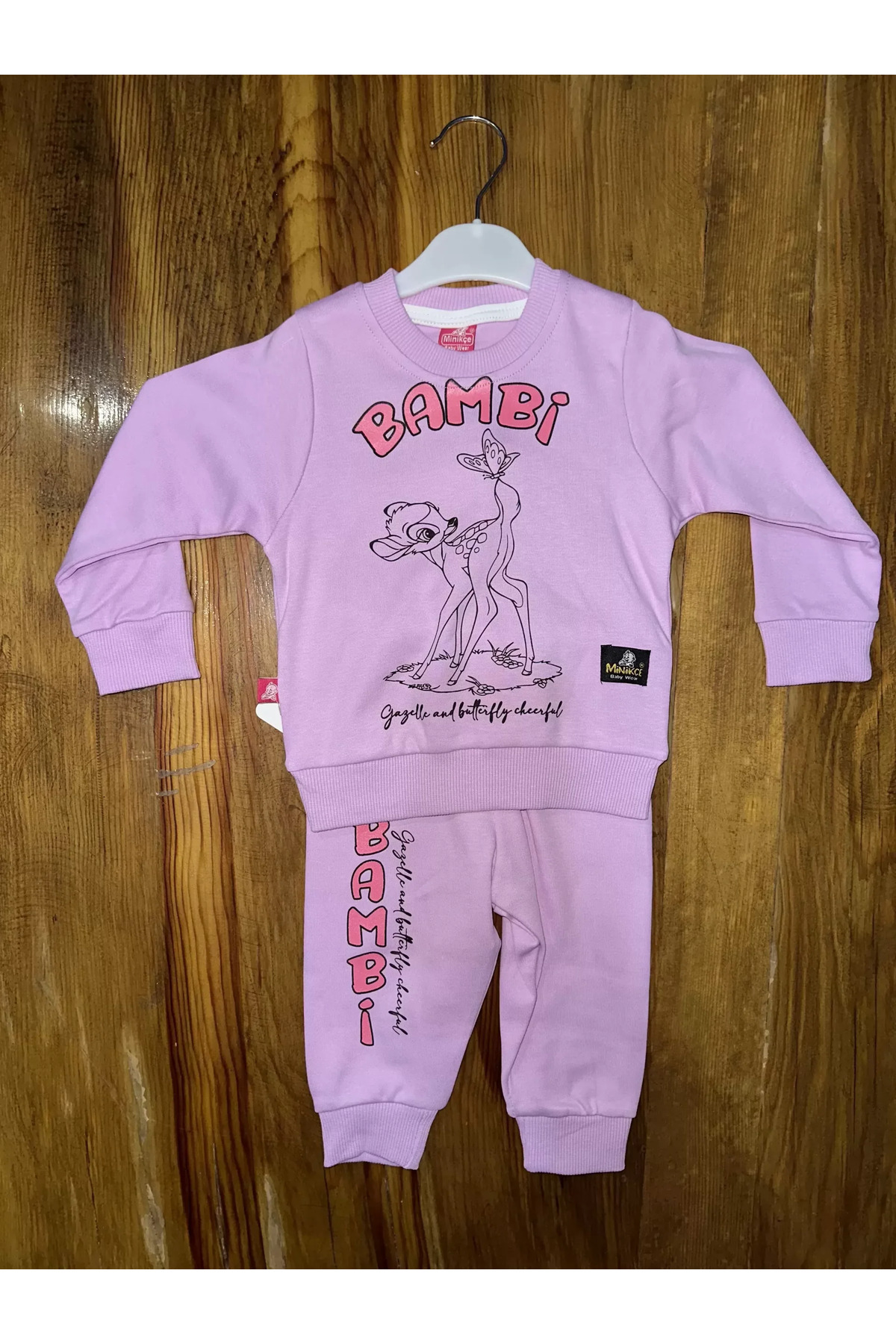 Flexium 6-24 aylık bambi çocuk takımı lila