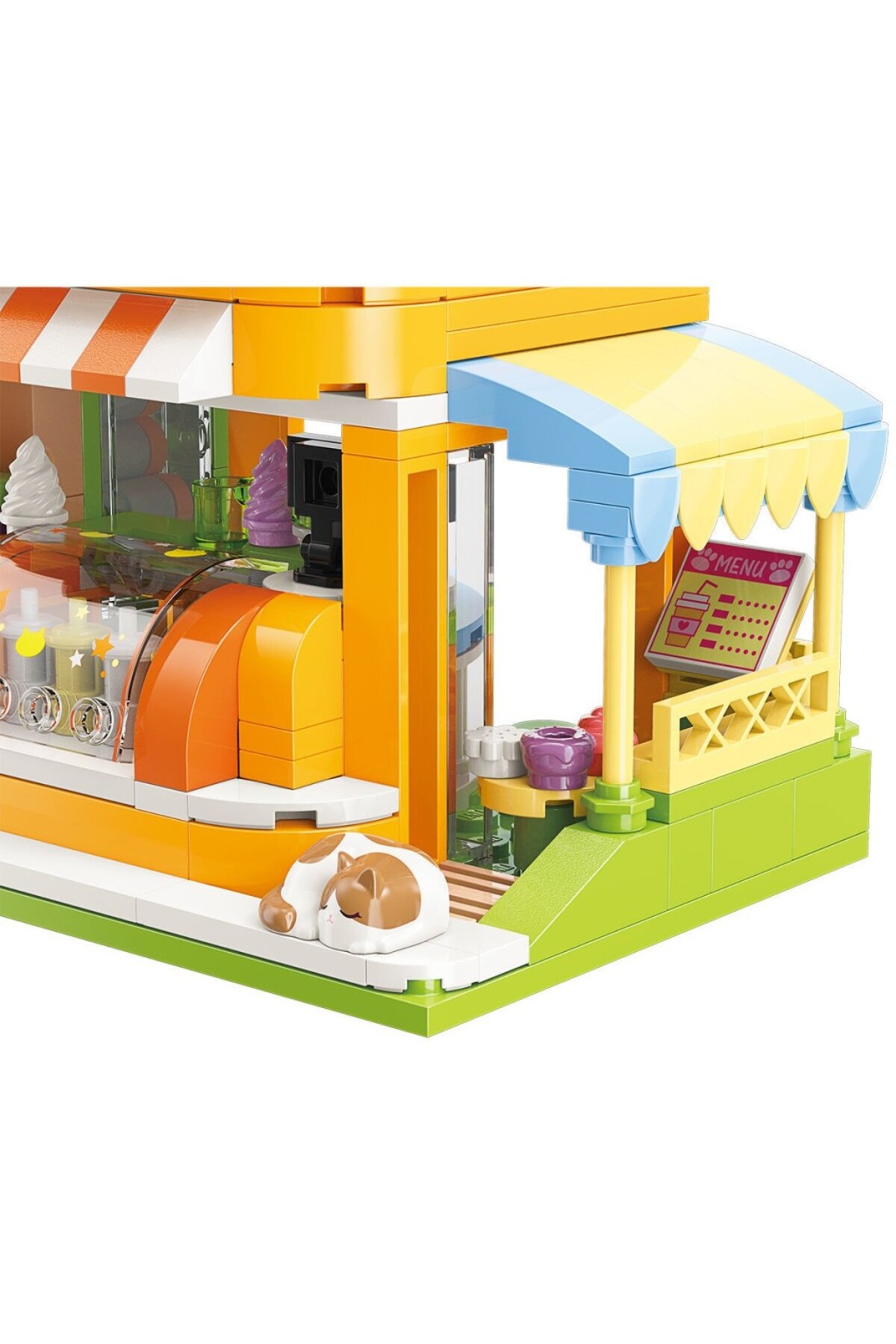 NW NessiWorld KP28017 Keeppley Kitten Juice Shop Blok Seti 315 Parça -Vagonlife fotoğrafı 5 (önizleme)