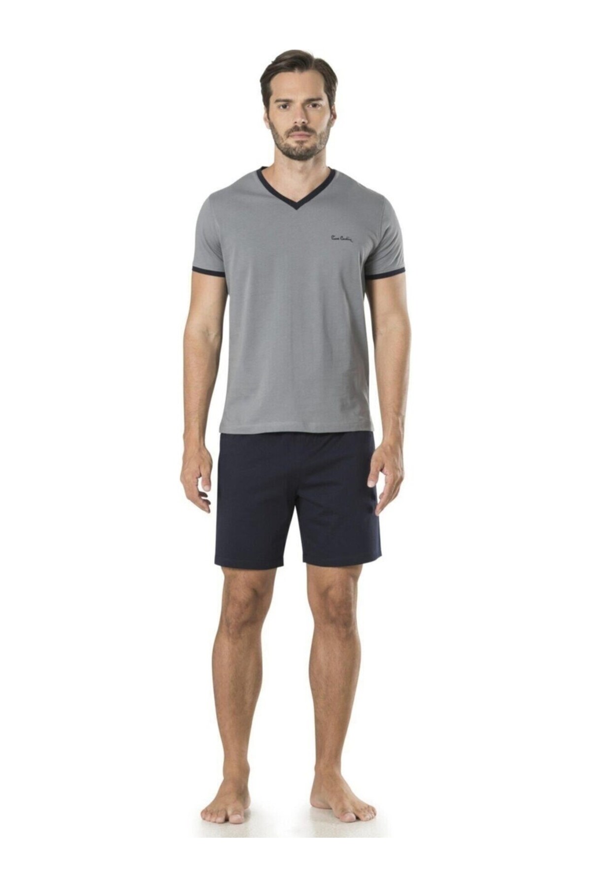 ست پیژامه و لباس خواب مردانه راسته فاق نرمال آستین بلند | پیر کاردین Pierre Cardin THCLVR95PC - تصویر 2