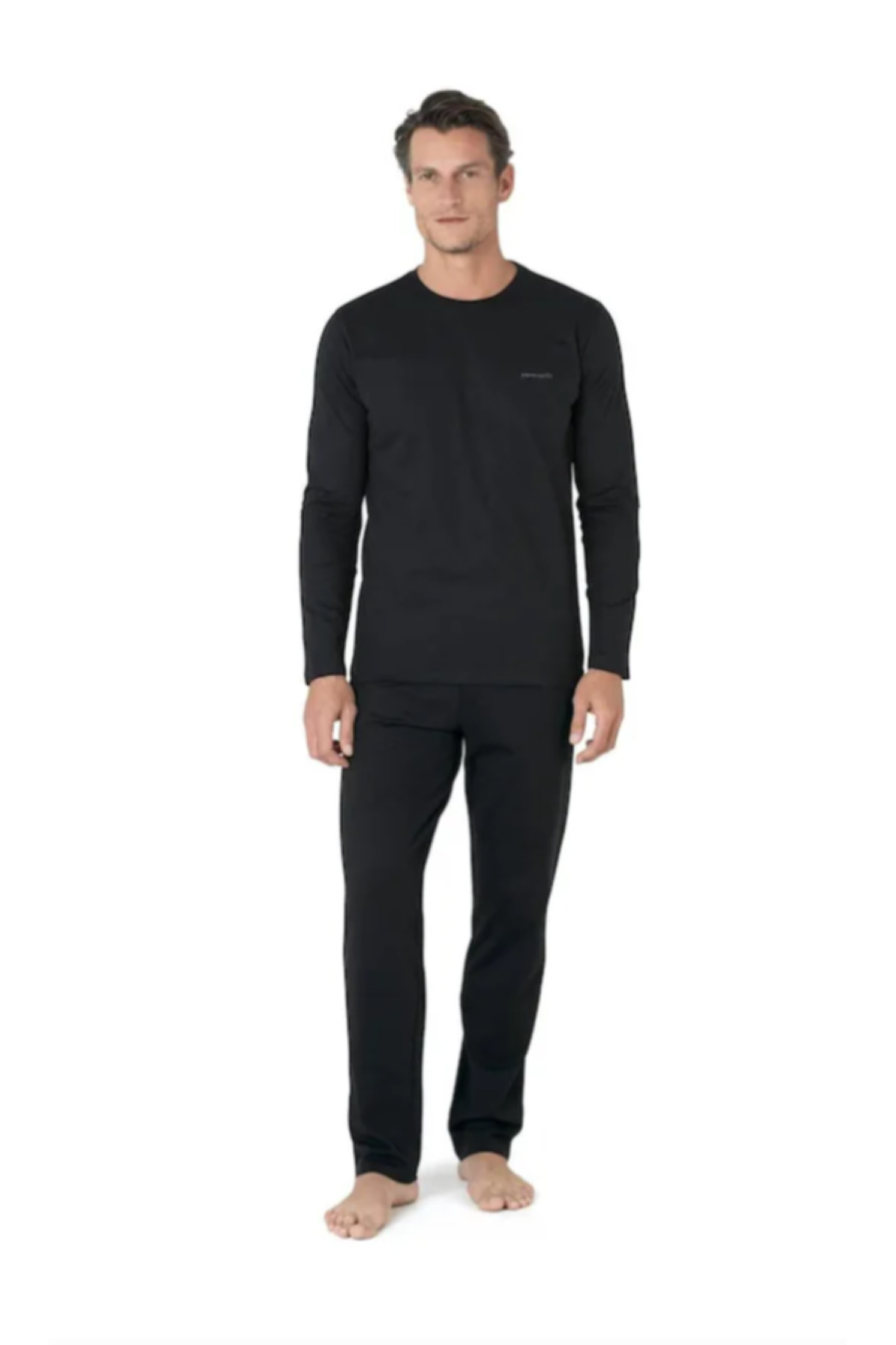 ست پیژامه مردانه راسته فاق نرمال آستین بلند | پیر کاردین Pierre Cardin THCL6VR35PC - تصویر 2