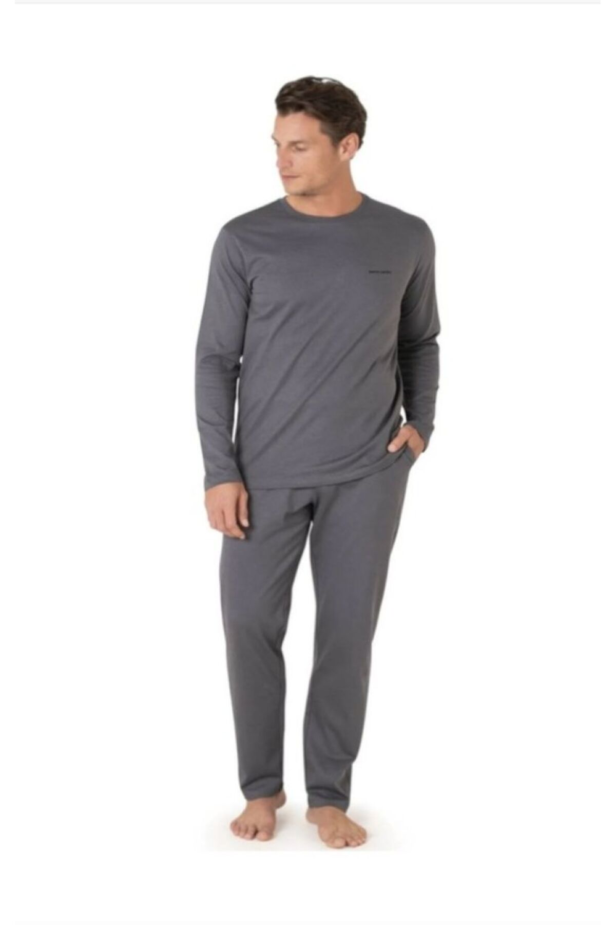 ست پیژامه مردانه راسته فاق نرمال آستین بلند | پیر کاردین Pierre Cardin THCL6VR35PC - تصویر 2