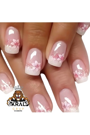 KRAL GRUP KOZMETİK Nail Art Takma Tırnak, Tırnak Seti & Zararsız Yapıştırıcı ...