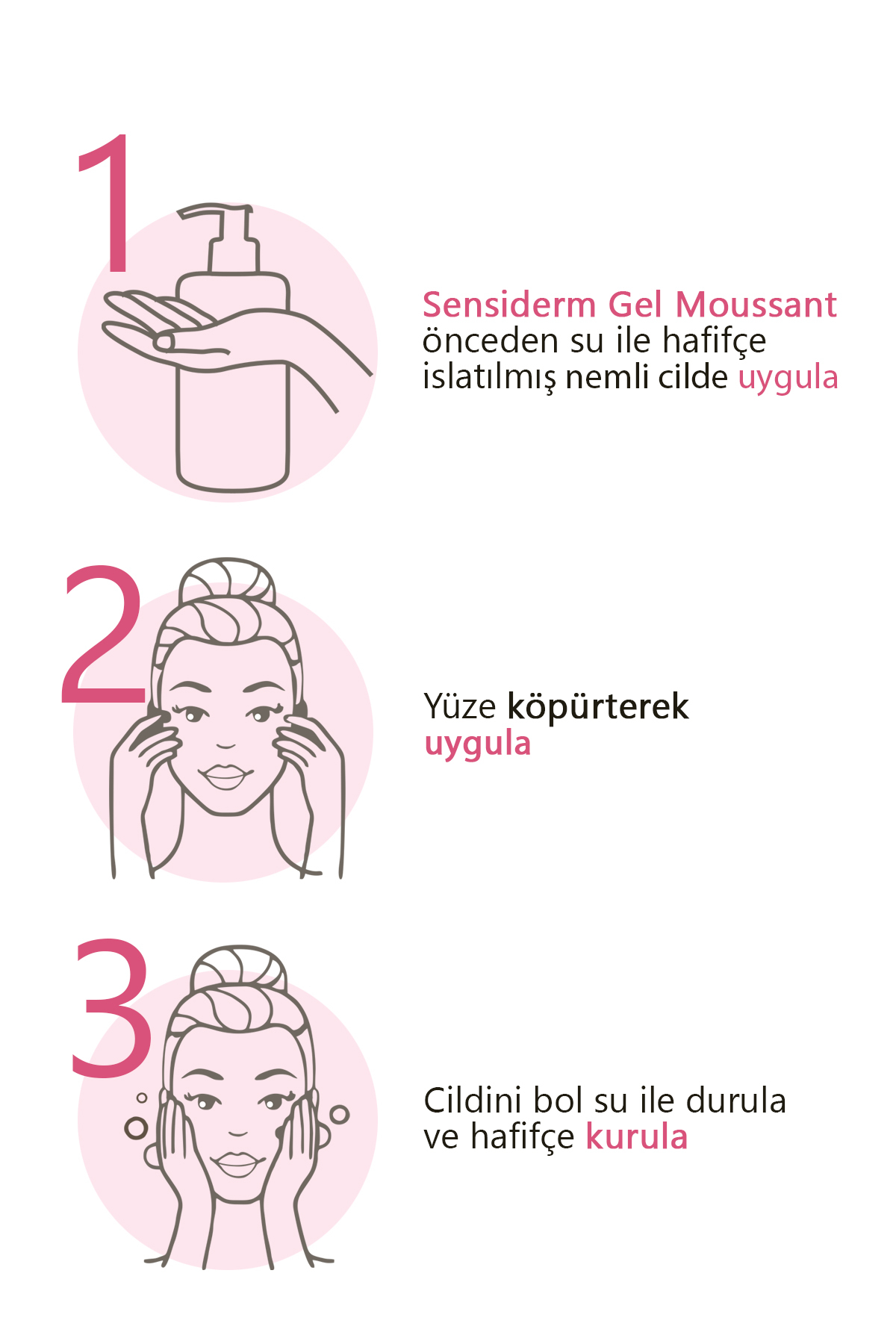 Sensiderm Foaming Gel Hassas ve Normal Ciltler Durulanan Micellar Yüz Temizleme Jeli 3 — DRM18502 — تصویر 3 از 4