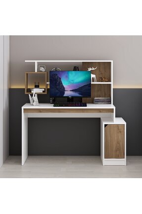 Home İzi Arlena Çalışma Masası - Beyaz/Rahle