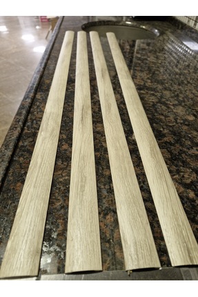 ORSAYAPI Parke Eşik Çıtası Kendinden Silikonlu Yapışkanlı Bodrum Renkli Alümi...