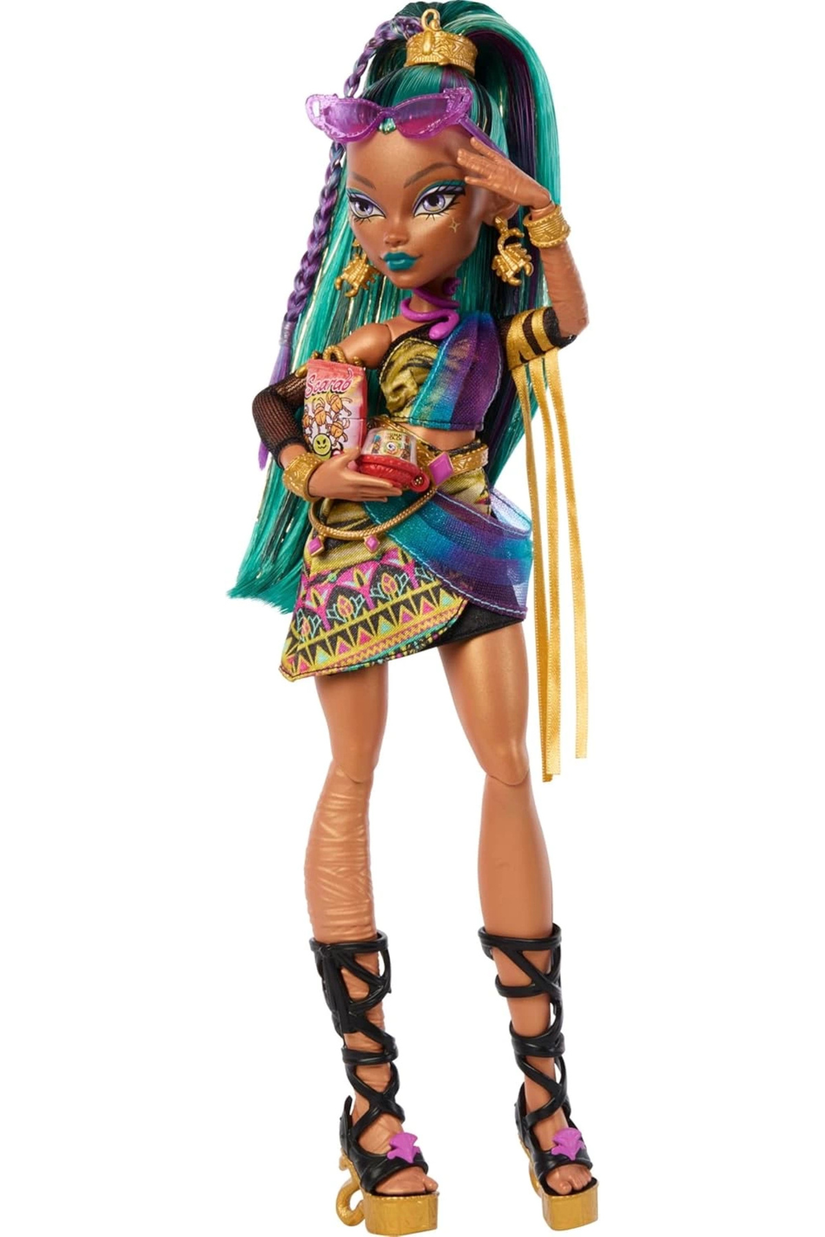 MONSTER HIGH Mumya Elbisesiyle Nefera de Nile Bebek JDR48