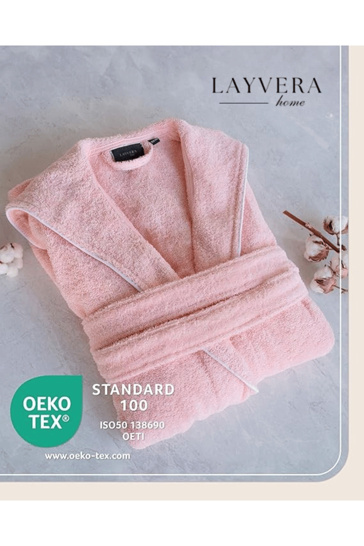 Layvera ÇOCUK BORNOZ | %100 Pamuklu-Pembe-Yumuşak Doku-Kapüşonlu-Cepli-Biyeli