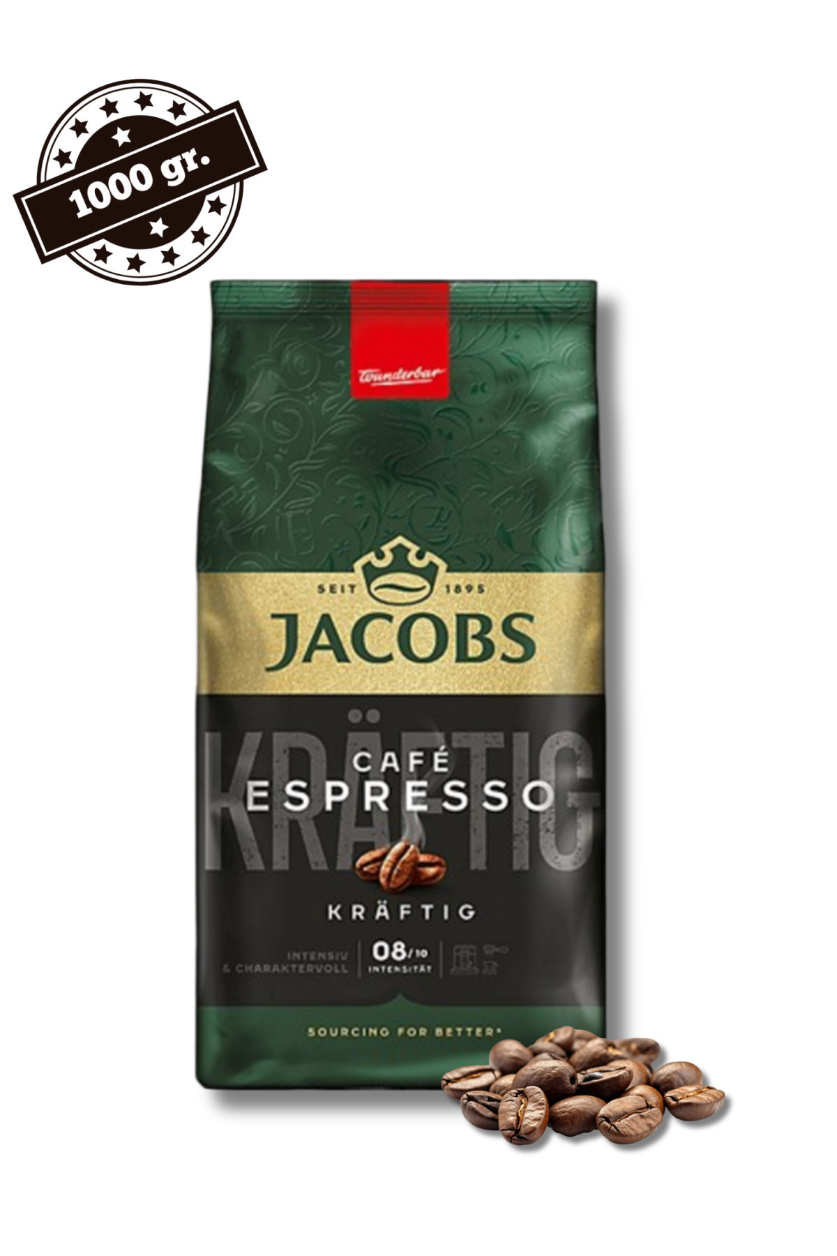 Jacobs CAFE ESPRESSO KRAFTIG κόκκοι καφέ 1kg