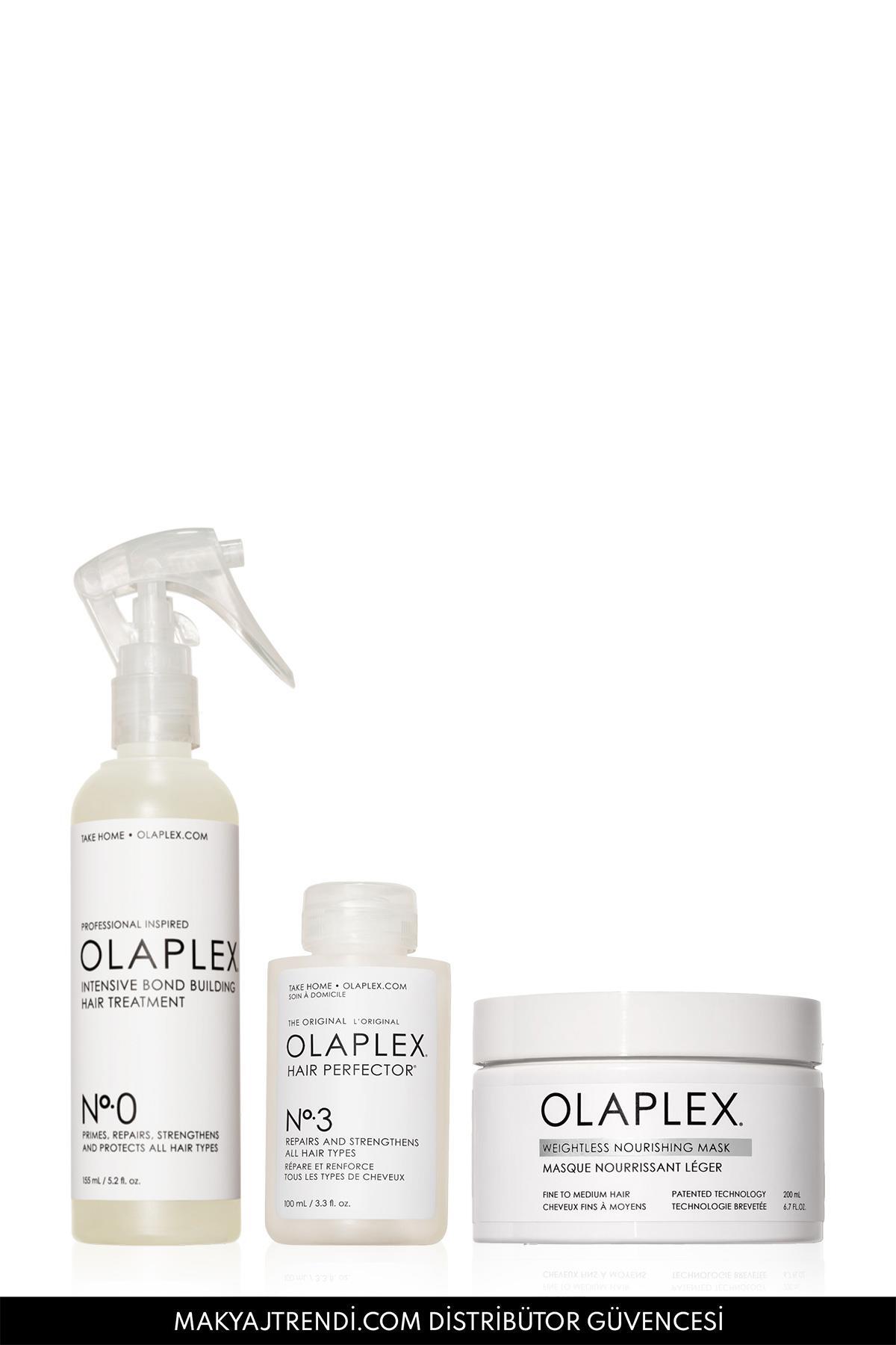 Olaplex Lock The Moisture For Fine Set - İnce Telli Saçlar İçin Onaran & Bağ Güçlendiren & Nem Veren Bakım S — ol450