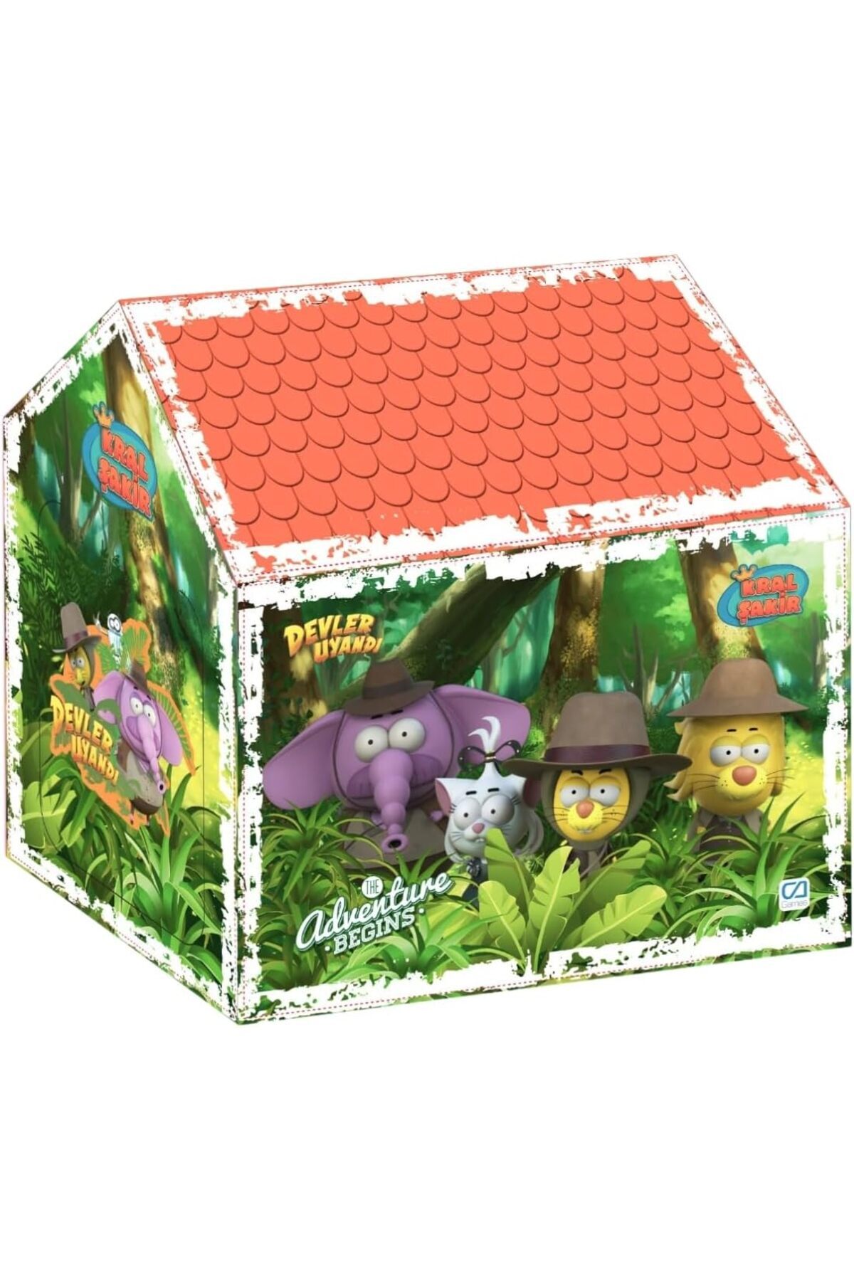 STOREMAX Games Kral Şakir:Devler Uyandı Temalı Lisanslı Kaliteli Kumaşlı 2 Kişilik Kurulum Çocuk Oyun Çadırı