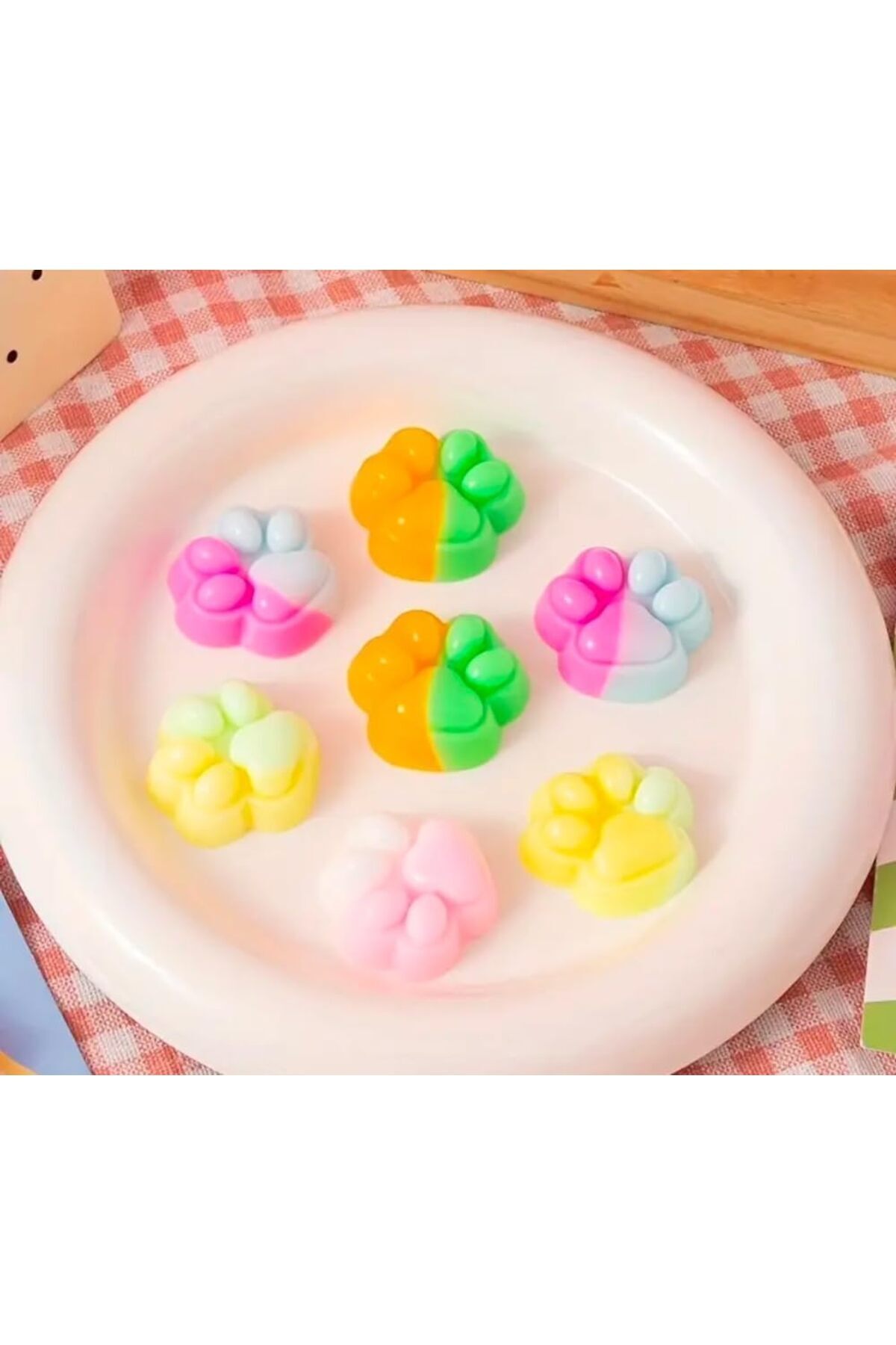 Mena Rise Adet Sevimli Mini Sukuşi Kedi Patisi Oyuncaklar, Mochi Squishy Yumuşak Kedi Pençesi, Önleyici Oyunca