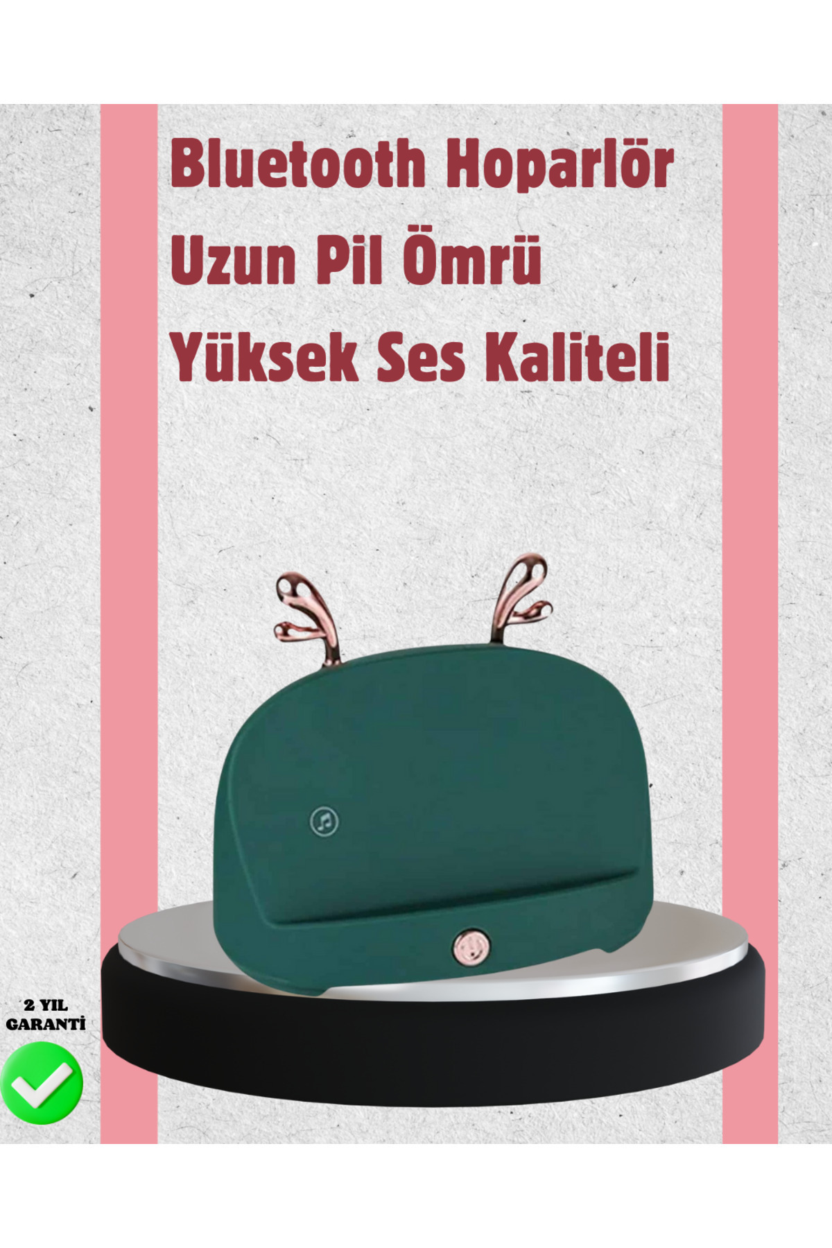 Bİ DÜNYA SHP Taşınabilir Kablosuz Telefon Tutucu ve Bluetooth Hoparlör – Kompakt Tasarım, Üstün Ses