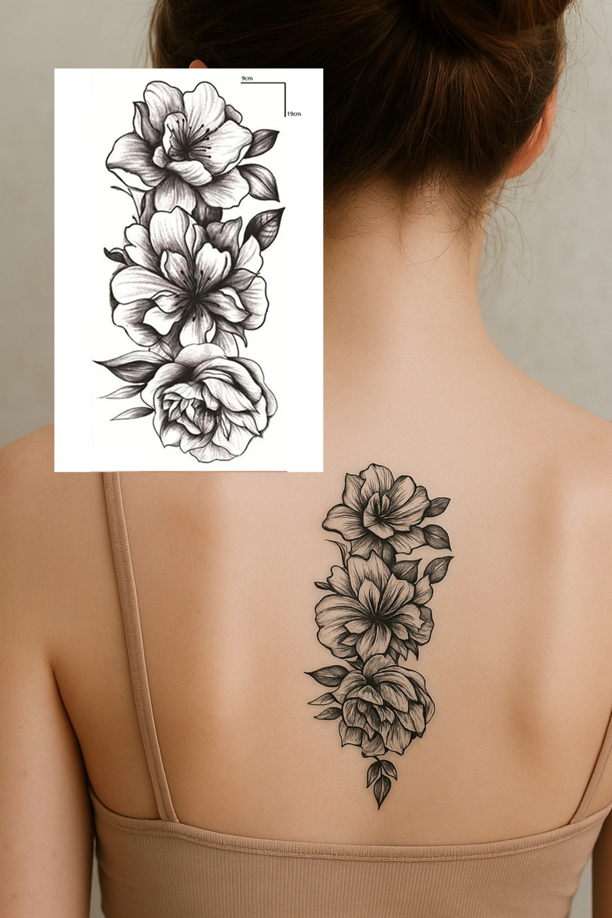 TAKIŞTIR Geçici Çiçek Figürlü Dövme Tattoo