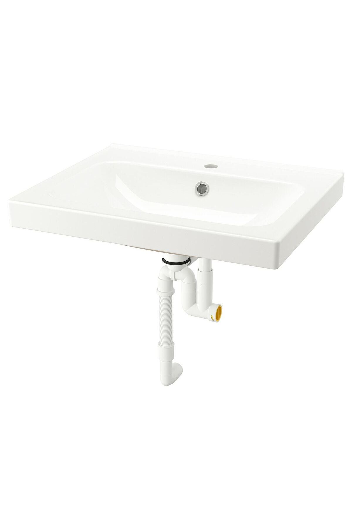 hobiurun Sifonlu lavabo, beyaz, 62x49 cm