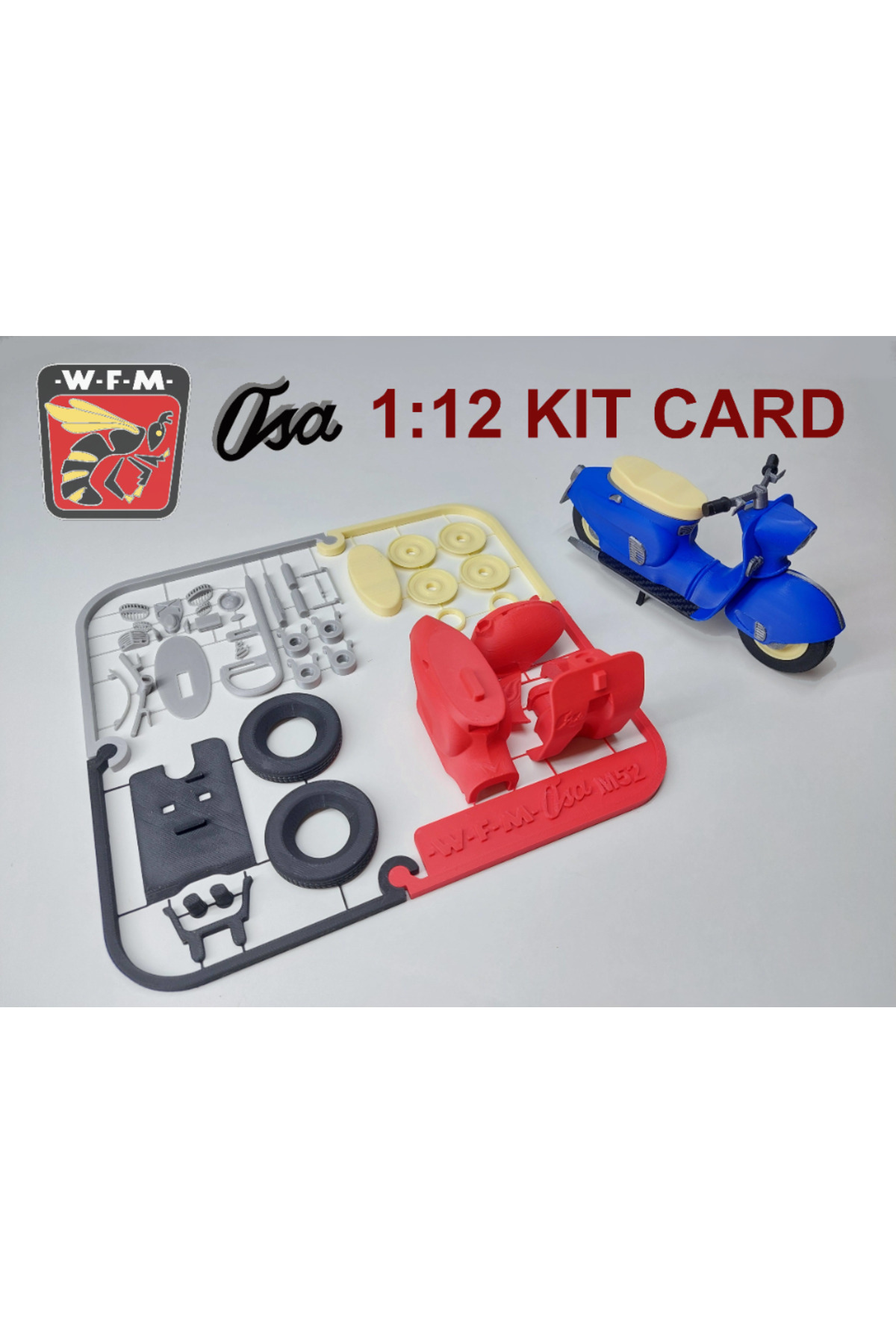 3D Motorsiklet Maketi 12/1 Oranda