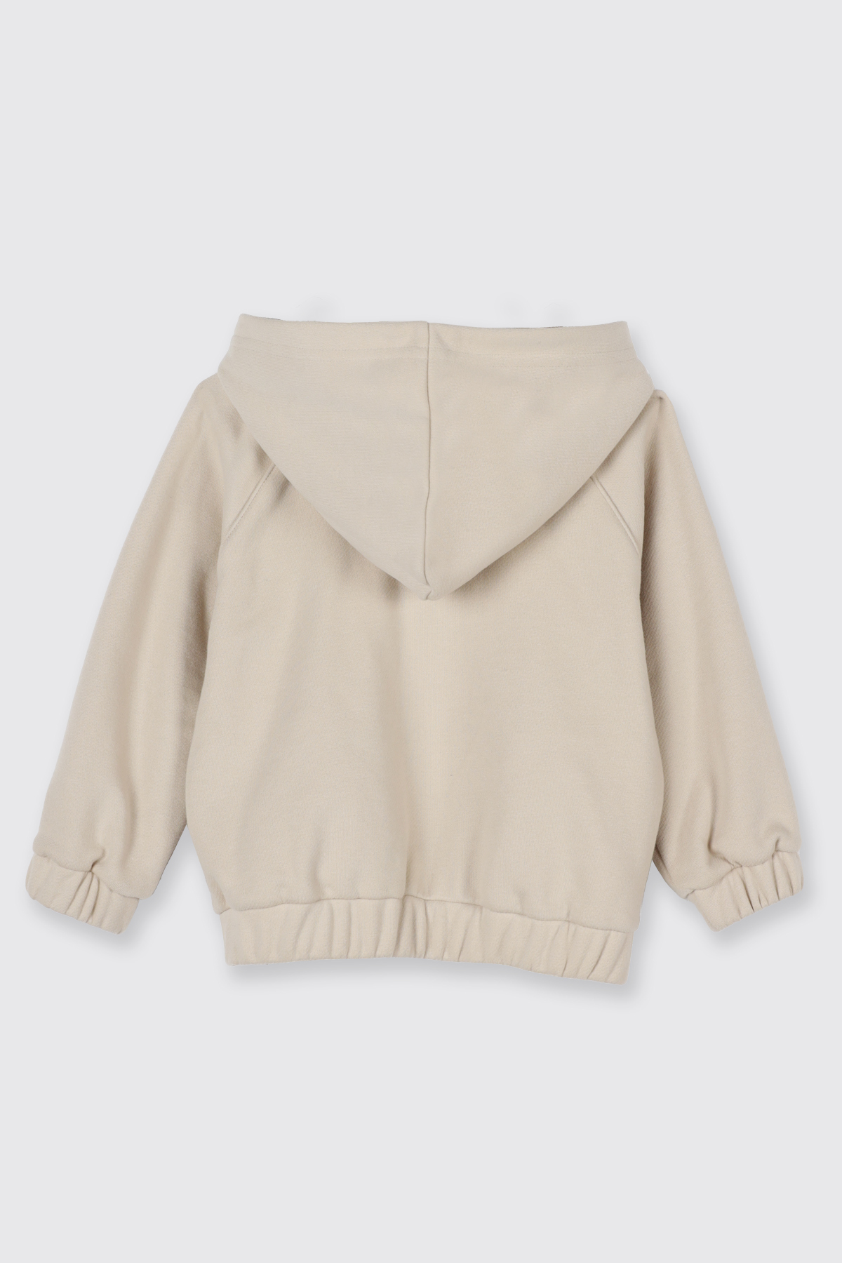 Panço Kız Bebek Yumuşak Dokulu Fermuarlı Bej Sweatshirt fotoğrafı 2 (önizleme)