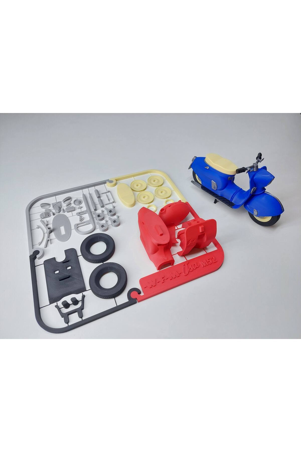 3D Motorsiklet Maketi 12/1 Oranda