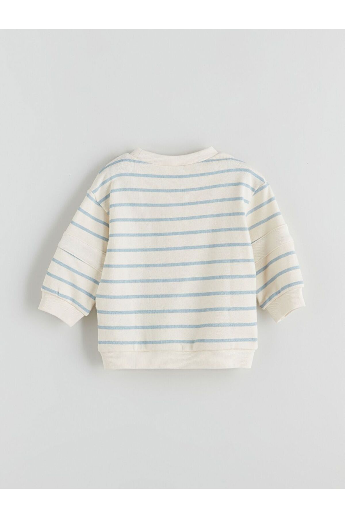 LC Waikiki LCW baby Çizgili Erkek Bebek Sweatshirt ve Kadife Pantolon fotoğrafı 4 (önizleme)