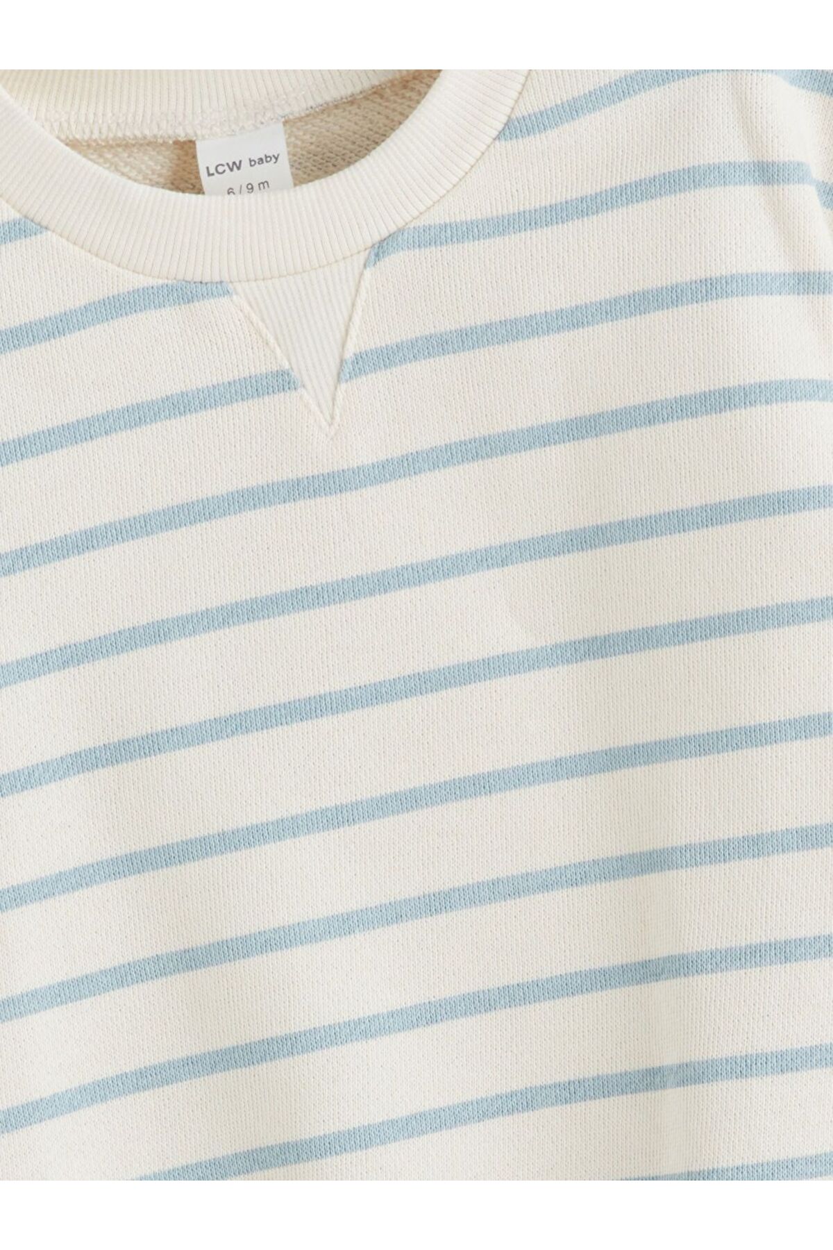 LC Waikiki LCW baby Çizgili Erkek Bebek Sweatshirt ve Kadife Pantolon fotoğrafı 3 (önizleme)