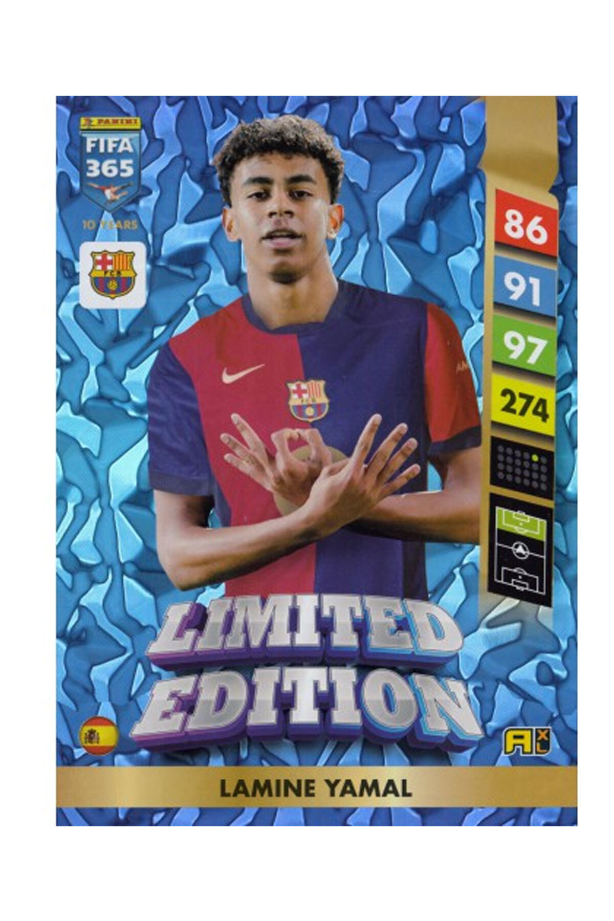 hediyecik Panini Fifa 365 2025 Limited Edition XXL Futbolcu Kartı Büyük Boy-Lamine Yamal