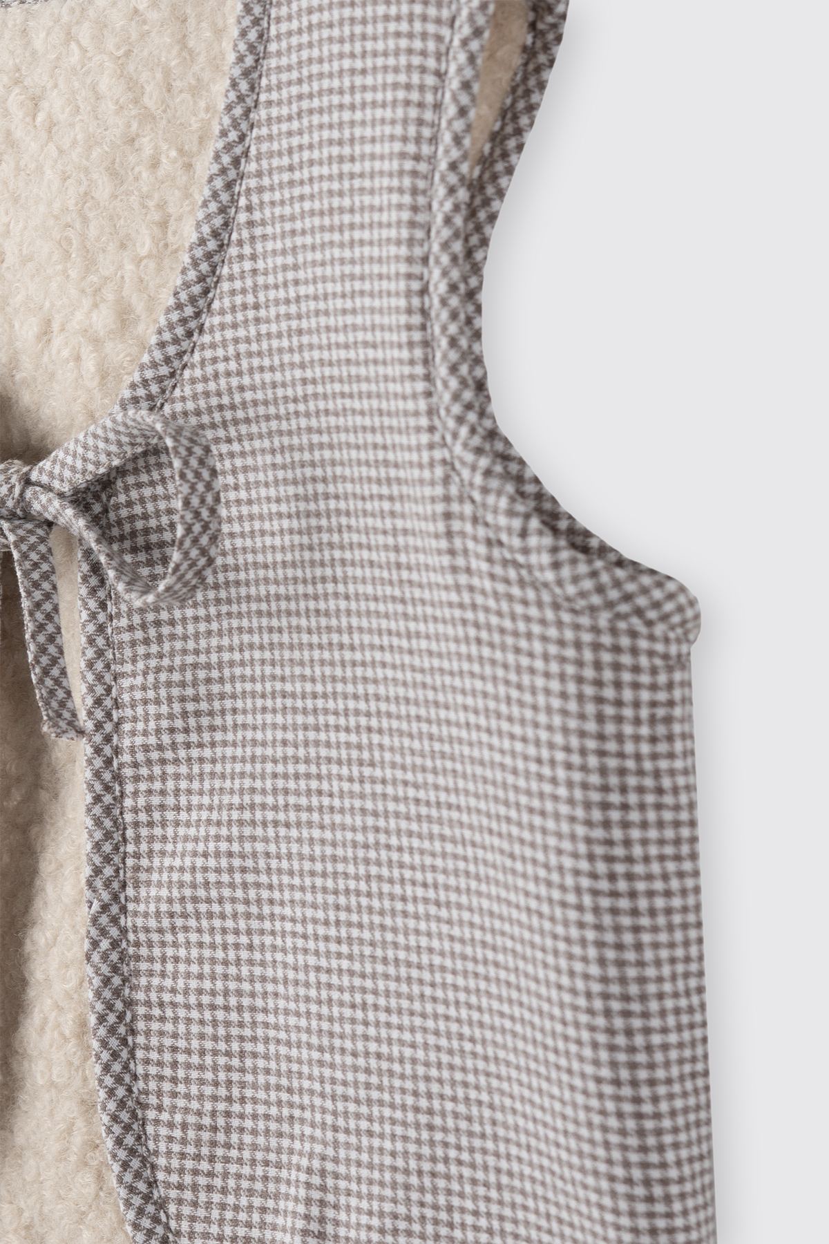 Panço Kız Bebek Çift Taraflı Ekru Yelek fotoğrafı 2 (önizleme)