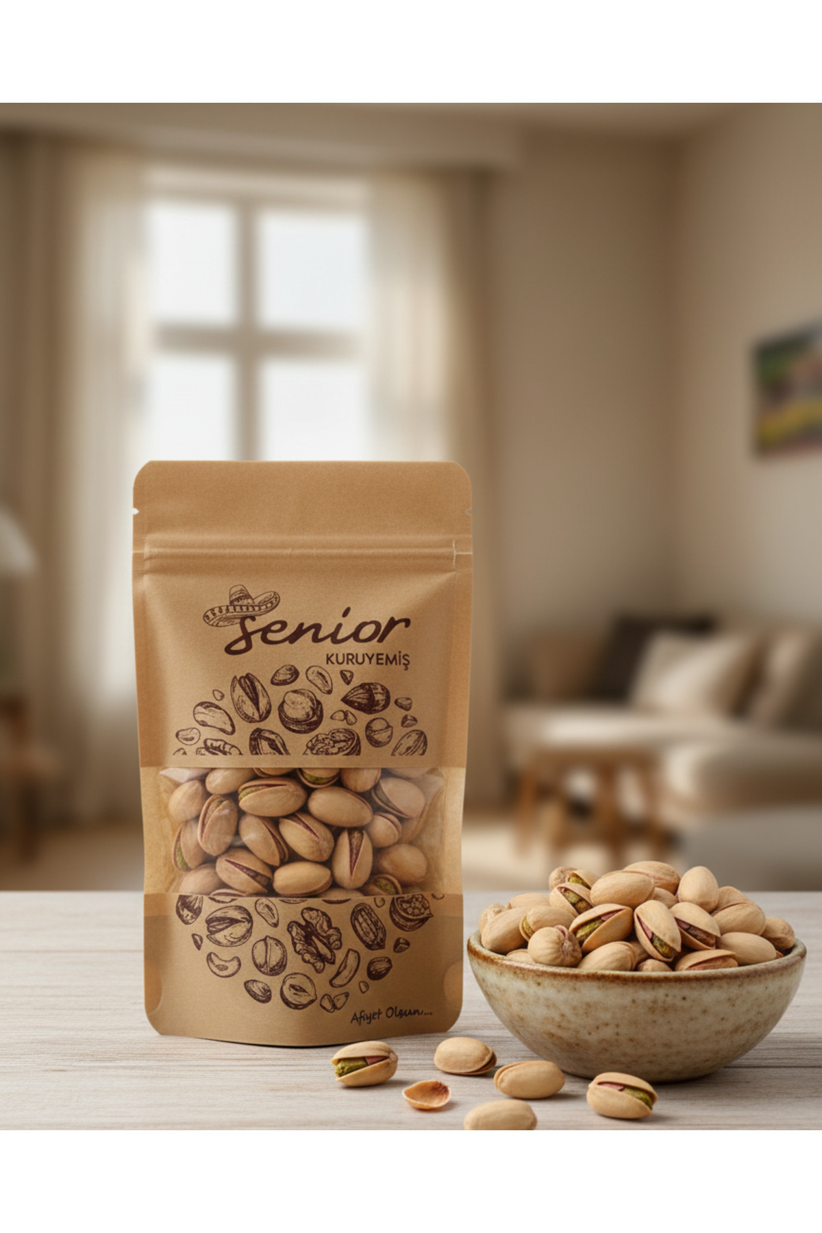 Senior Kuruyemiş Siirt Fıstığı 500 g – Katkısız & Taze Atıştırmalık