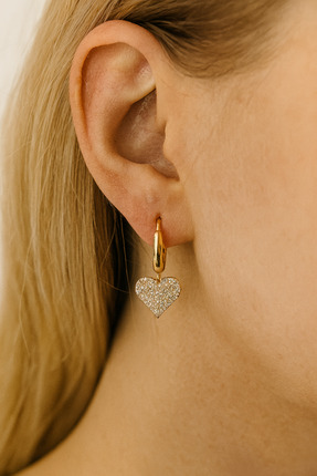 Classybyvega Xuping Kalp Model Zirkon Taşlı Kadın Küpe |