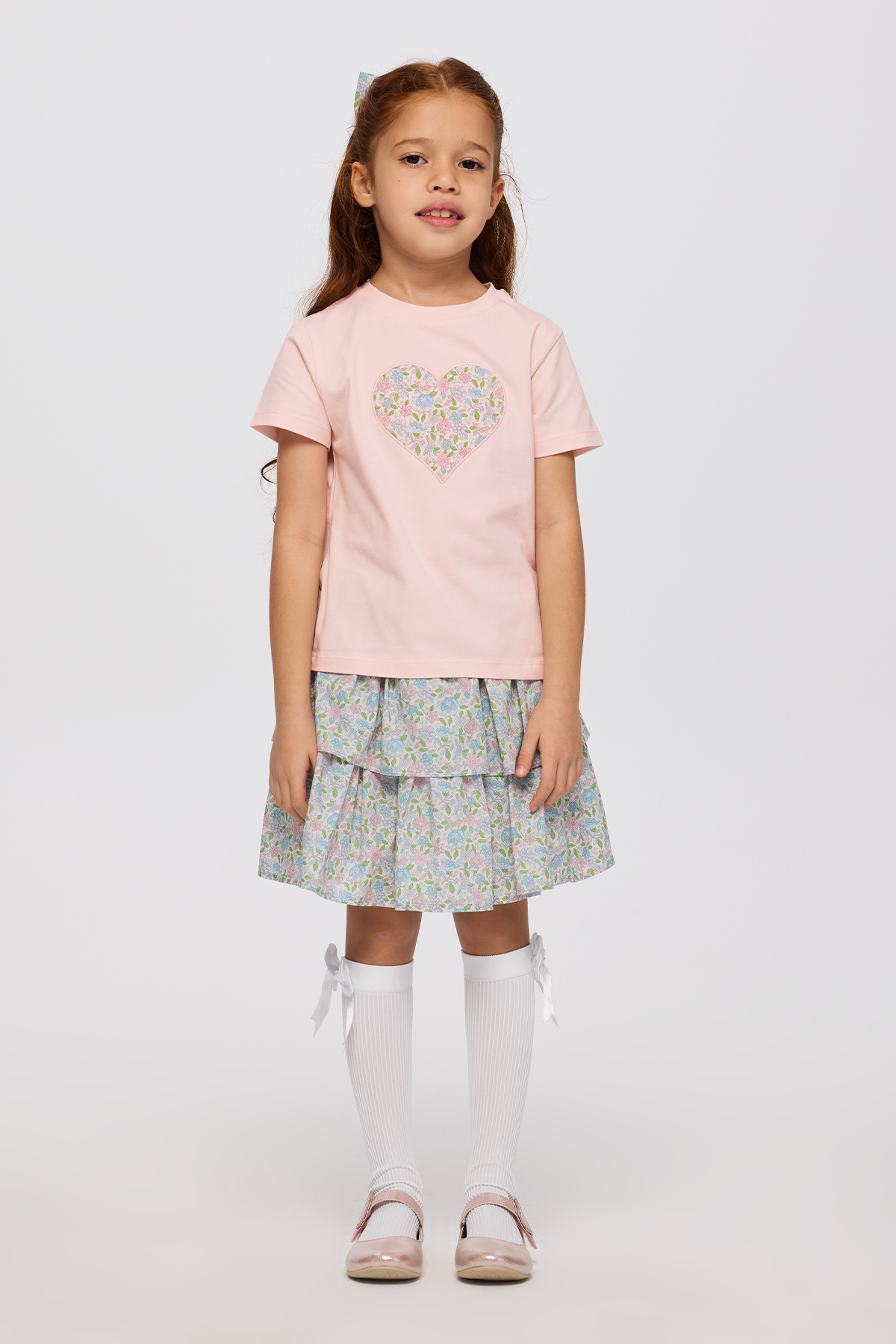 Made With Liberty Fabric Liberty Fabric Short Sleeve Girls' T-Shirt