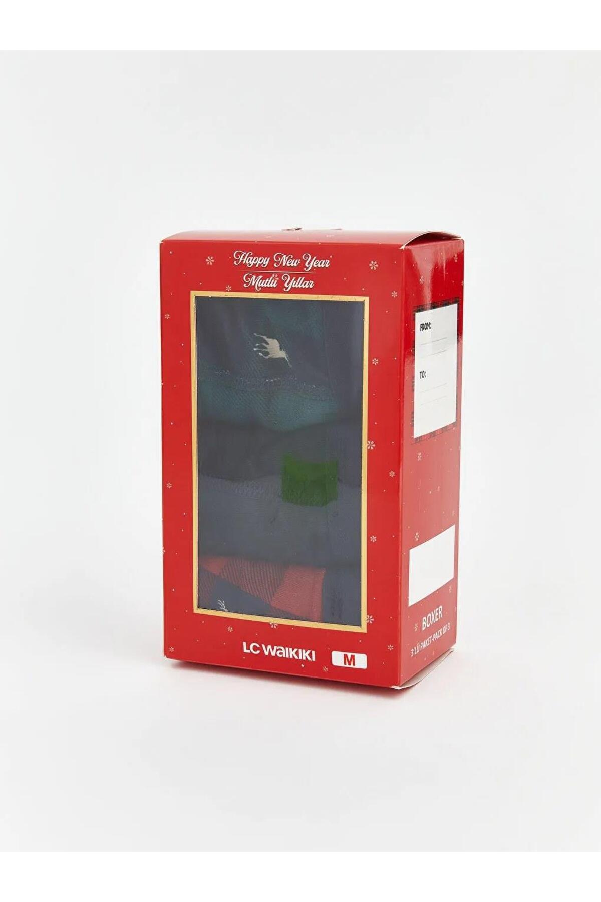 باکسر مردانه طرح دار کشسان | ال سی وایکیکی LC Waikiki W5FC99Z8 - تصویر 2