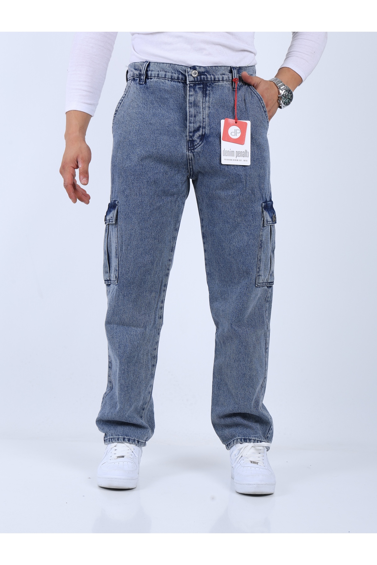 Penaltı Men's Baggy Cargo Pocket Tint Trousers