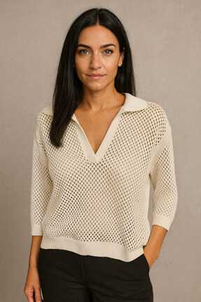 VAKKUM DELİKLİ POL YAKA TRİKO