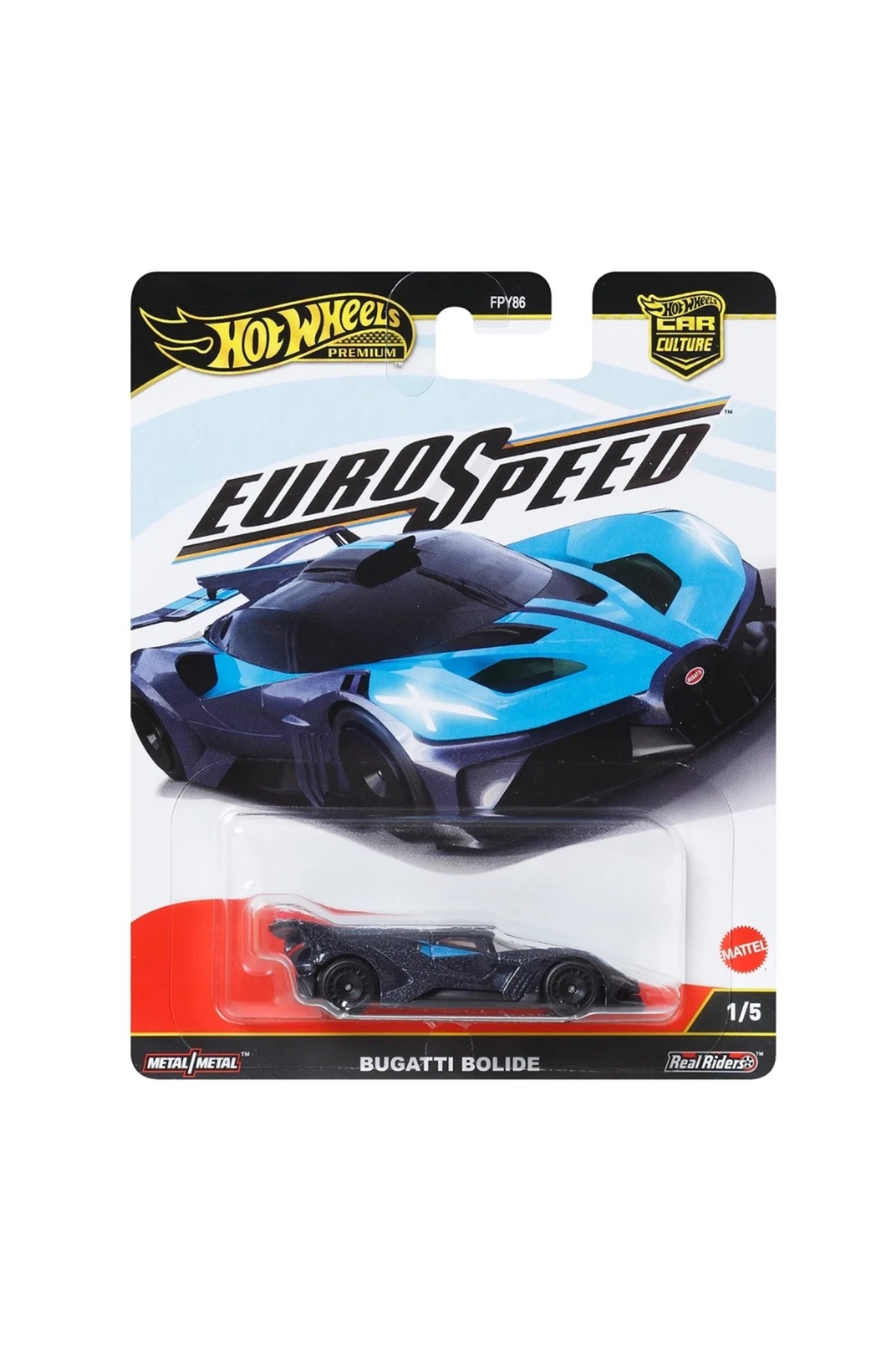 HOT WHEELS EuroSpeed 2025 5'li Set – Bugatti Bolide, LaFerrari