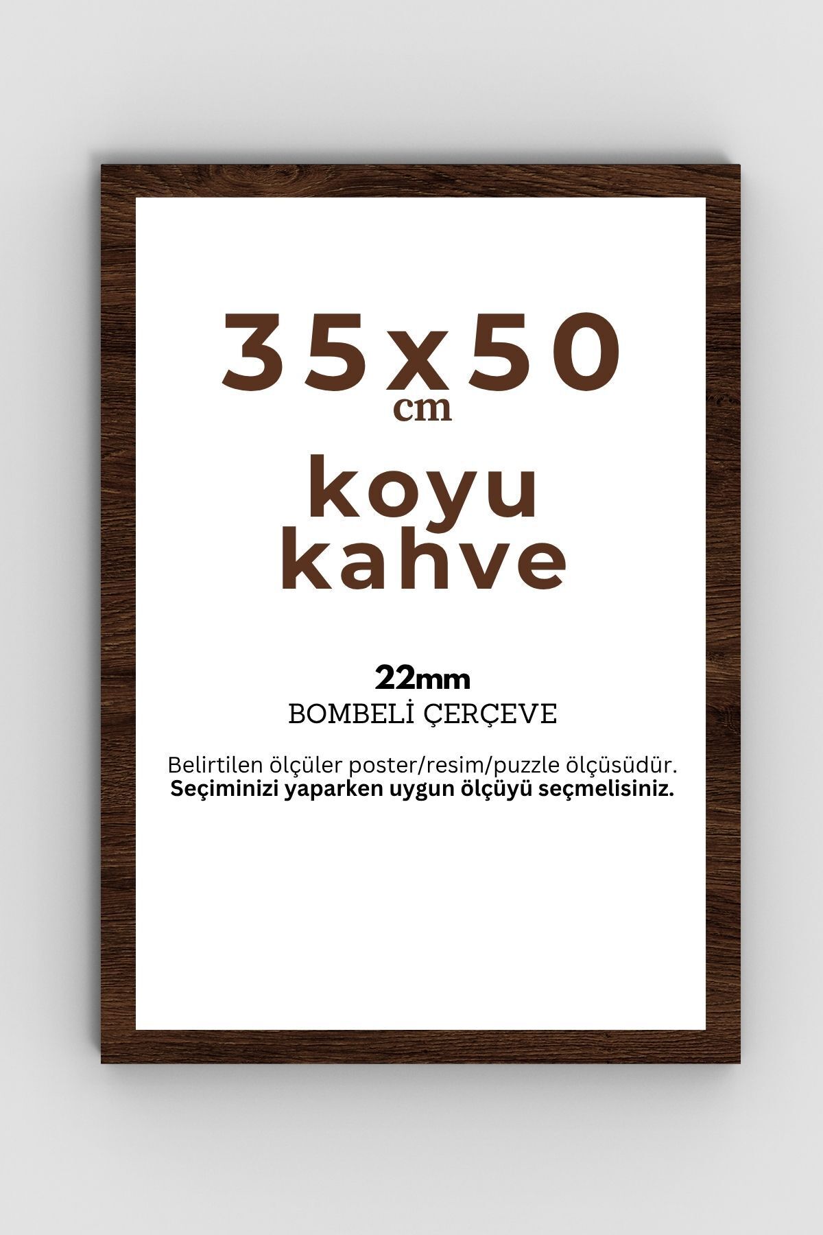 AtlasSG Puzzle Çerçevesi 22 Mm 35x50 Cm (1000 lik 1000 parça) Kahverengi