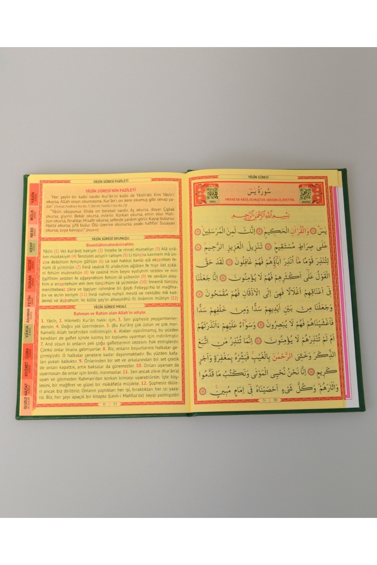Furkan Neşriyat Kişiye Özel Termo Deri Orta Boy Yasin – QR Kodlu Sesli Dinlemeli, 128 Sayfa Yeşil fotoğrafı 2 (önizleme)