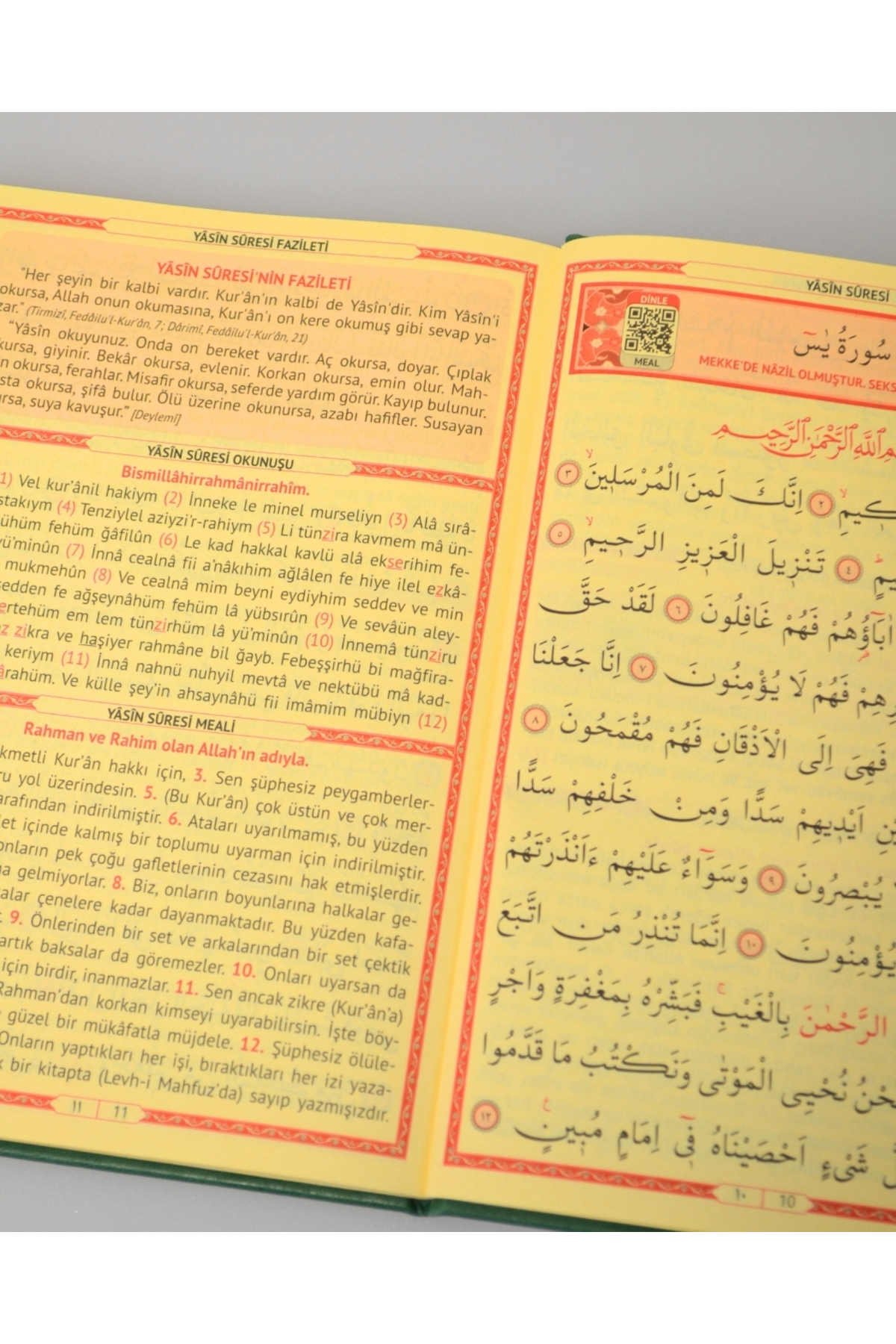 Furkan Neşriyat Kişiye Özel Termo Deri Orta Boy Yasin – QR Kodlu Sesli Dinlemeli, 128 Sayfa Yeşil fotoğrafı 4 (önizleme)