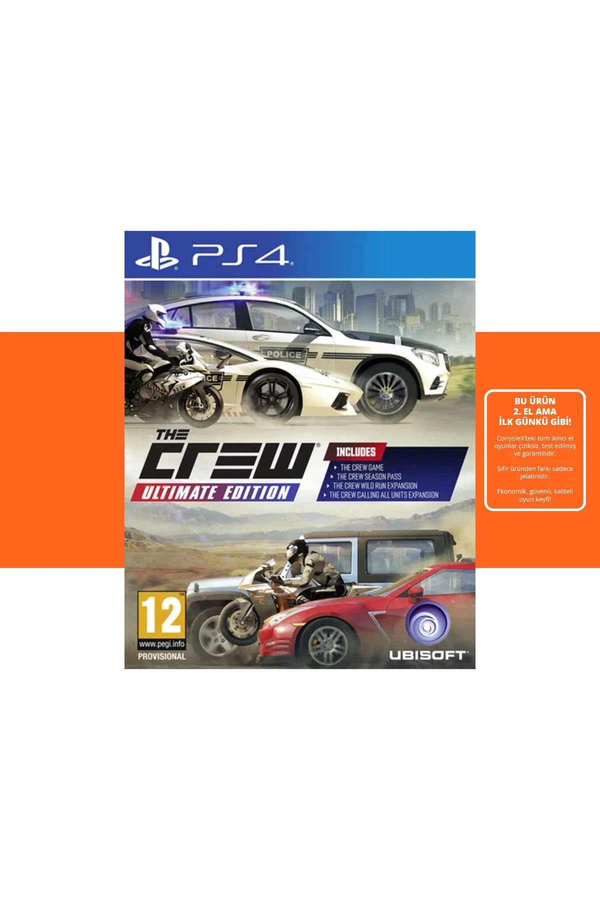 Ubisoft [2.EL] The Crew: Ultimate Edition – PS4 Oyun