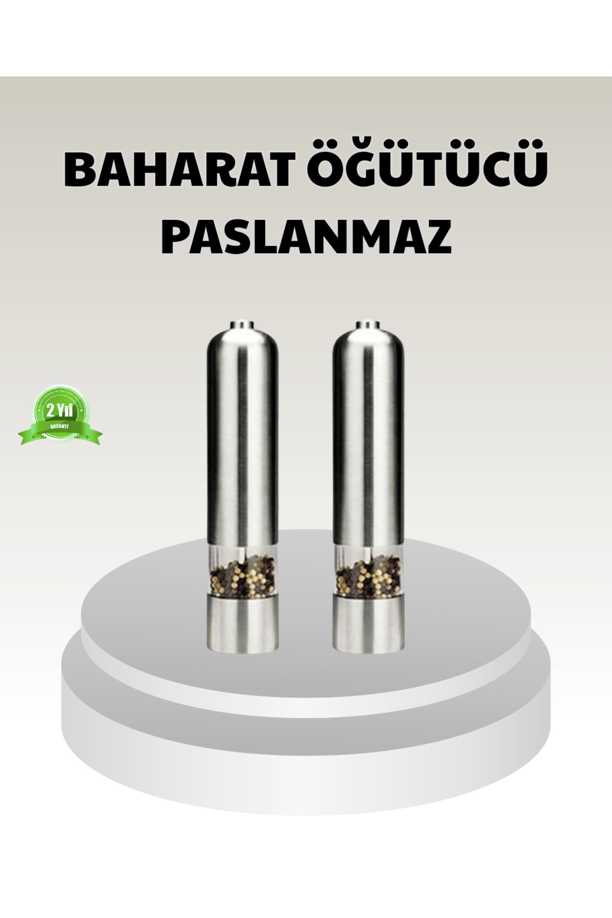Toptan Bulurum Elektrikli Tuz Karabiber Değirmeni – Paslanmaz Gövde, LED Işıklı ve Ayarlanabilir Öğütme