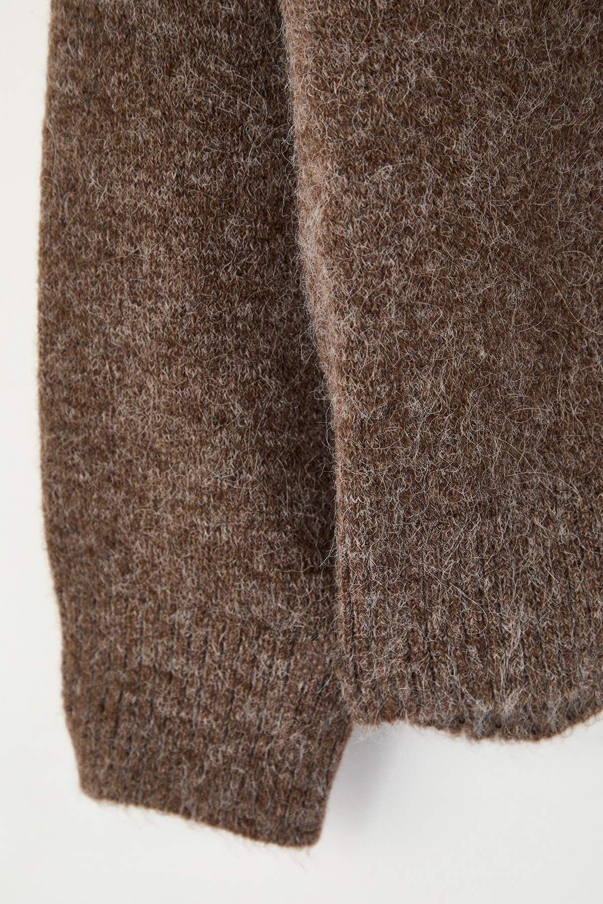 Trendyolmilla  Wardrobe Essentials Vizon Alpaka Yünü Karışımlı Basic Triko Hırka TBBAW26AV00037 - Görsel 7