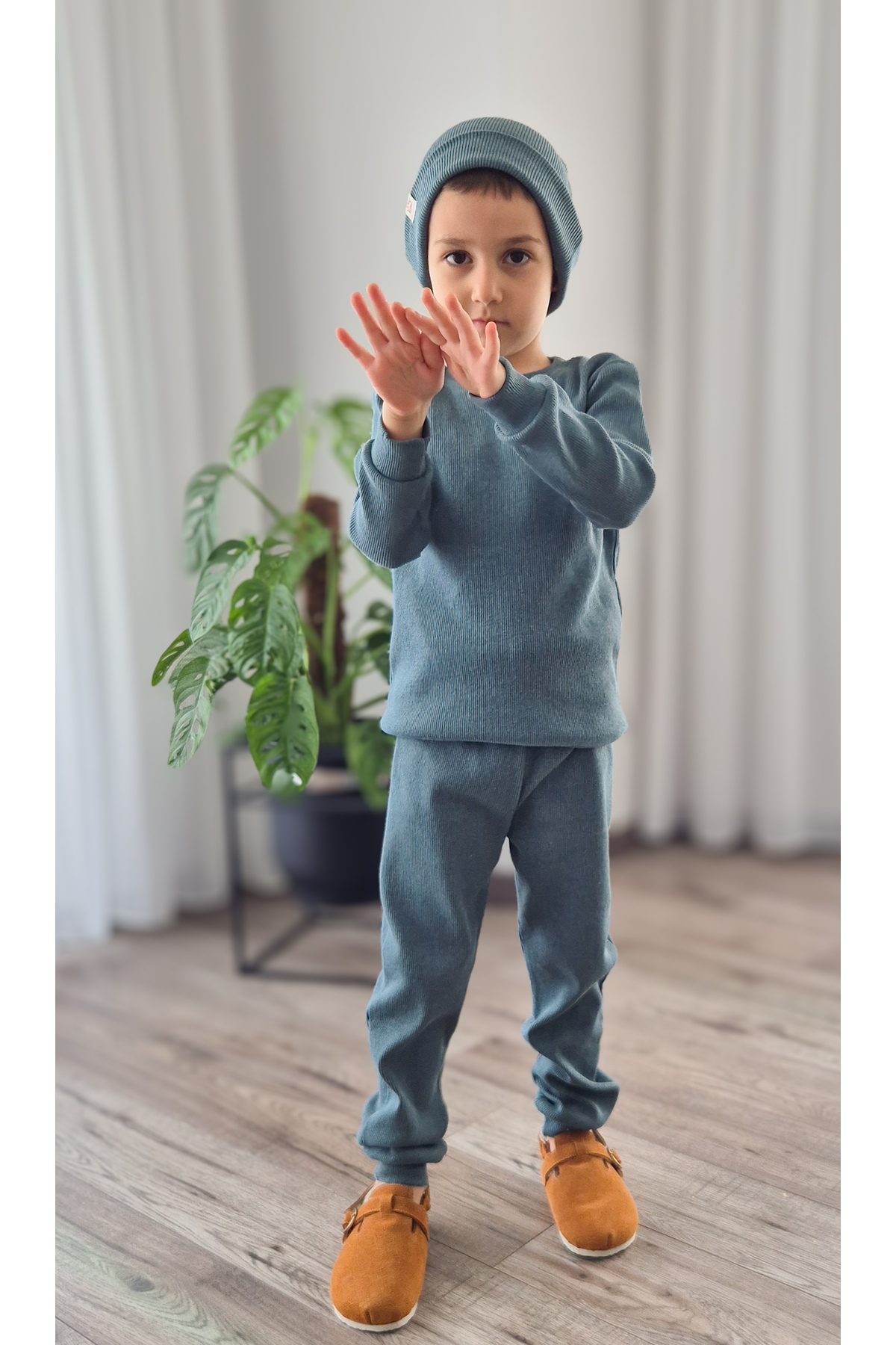 BALKABAĞI Fitilli Petrol Unisex Bebek&çocuk 3'lü Takım fotoğrafı 4 (önizleme)