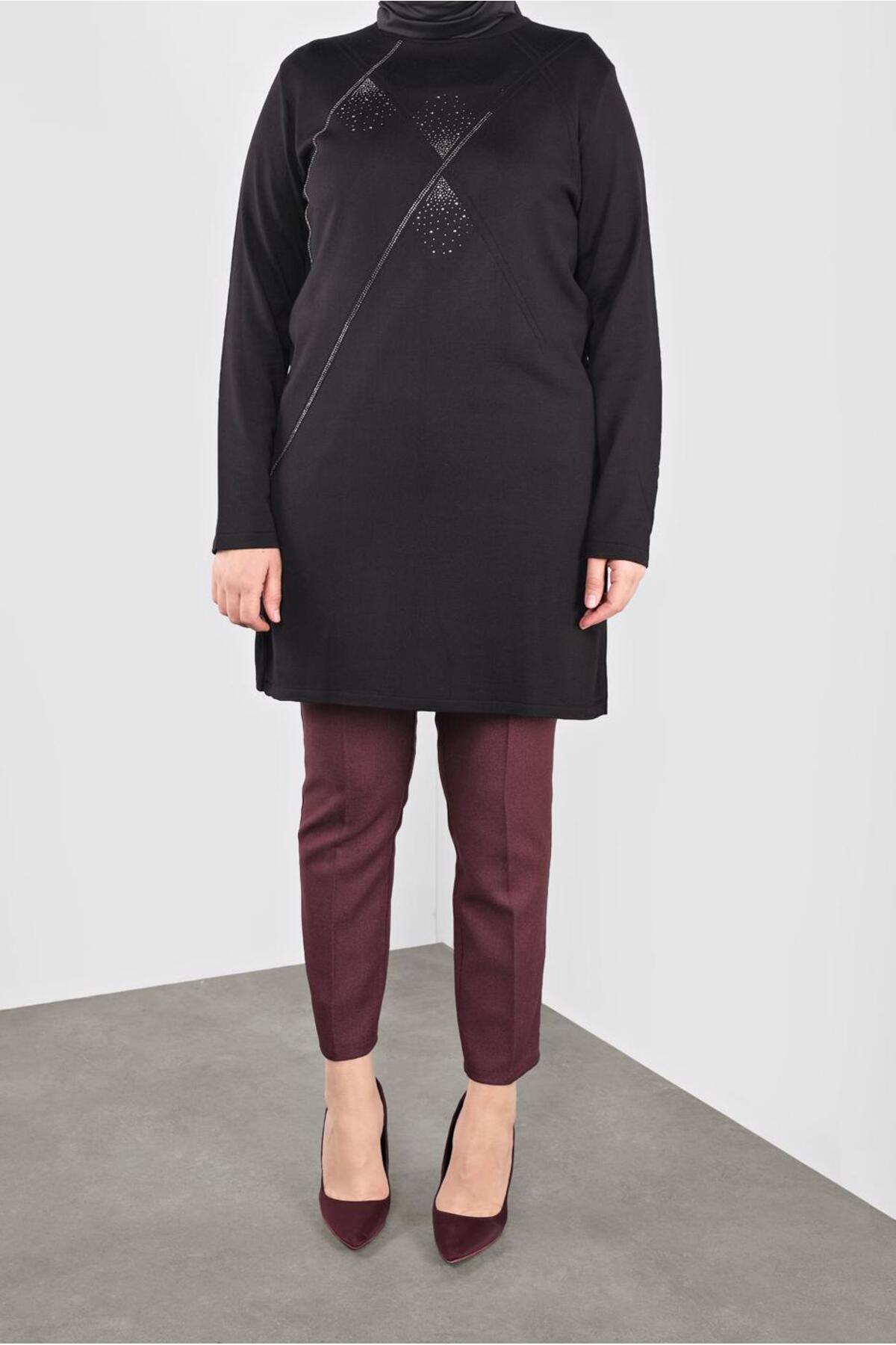 آلوینا تونیک بافتنی طرح سنگ 20113