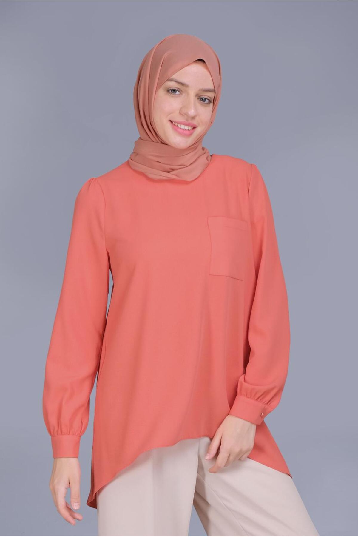 آلوینا تونیک یقه گرد جیب دار ۴۰۷۳۲ آلوینا تونیک یقه گرد جیب دار ۴۰۷۳۲