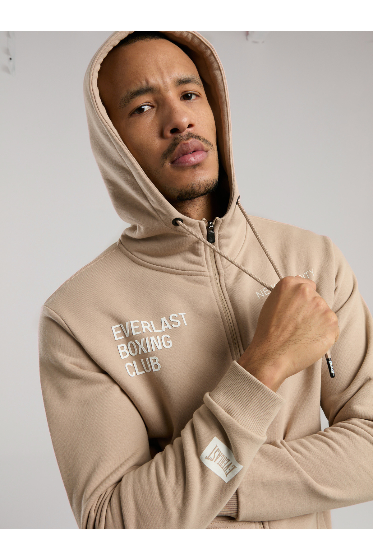 EVERLAST Boxing Club Regular Kum Erkek Full Zip Kapüşonlu Sweatshirt görsel 4