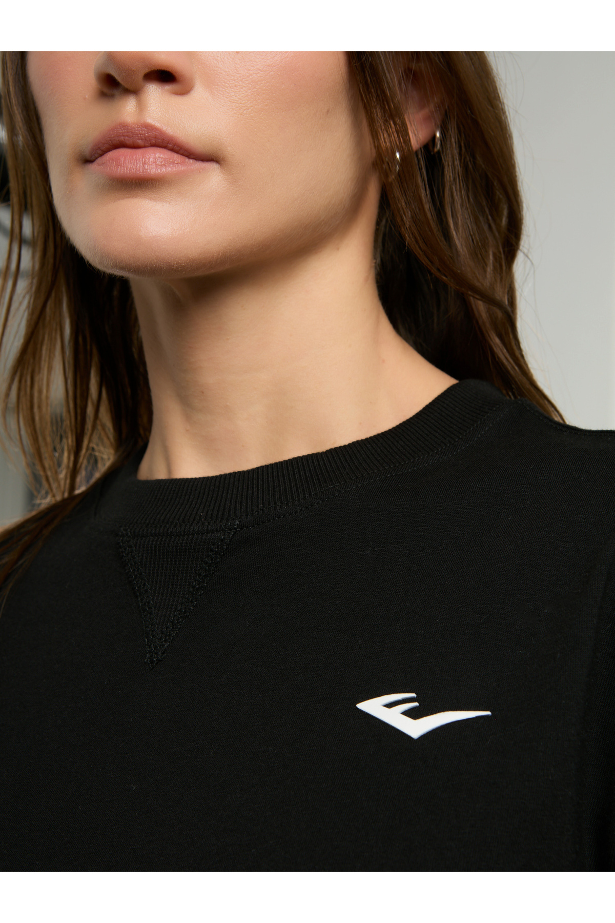 EVERLAST Ever Classics Wmn Comfort Siyah Kadın Crop Tişört görsel 5